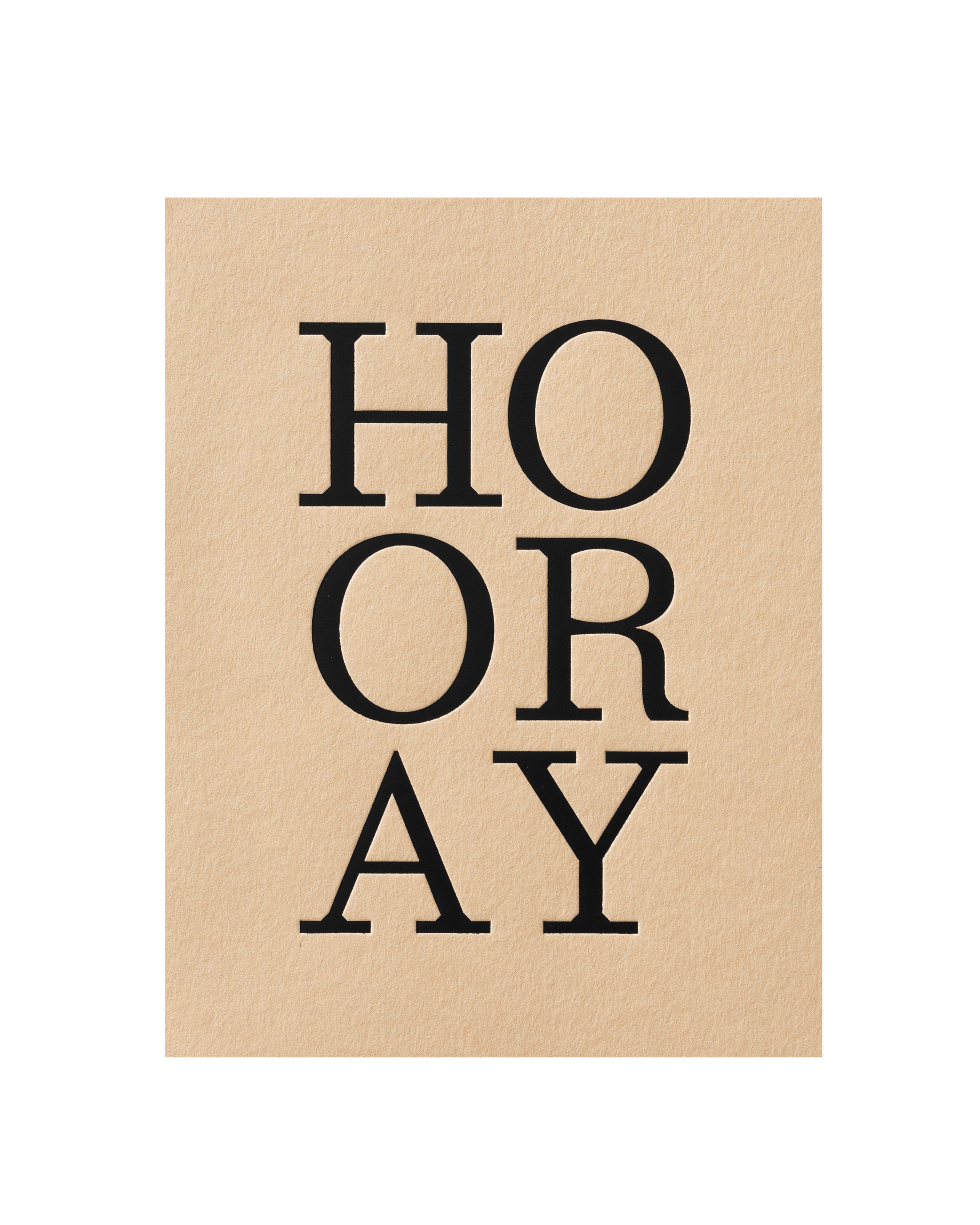 Front view of greeting card