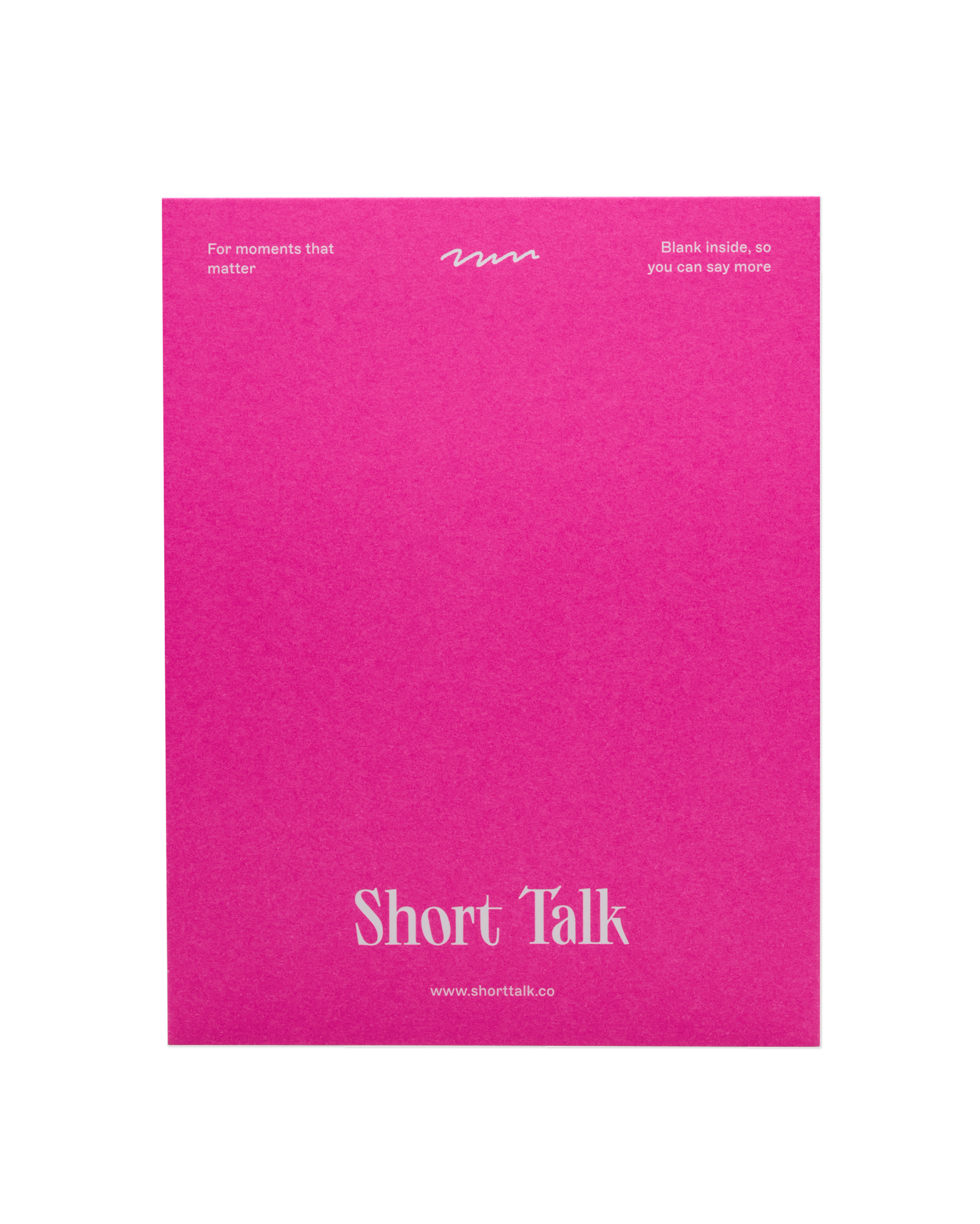 The back of the 'You're dear, and I'm here' card