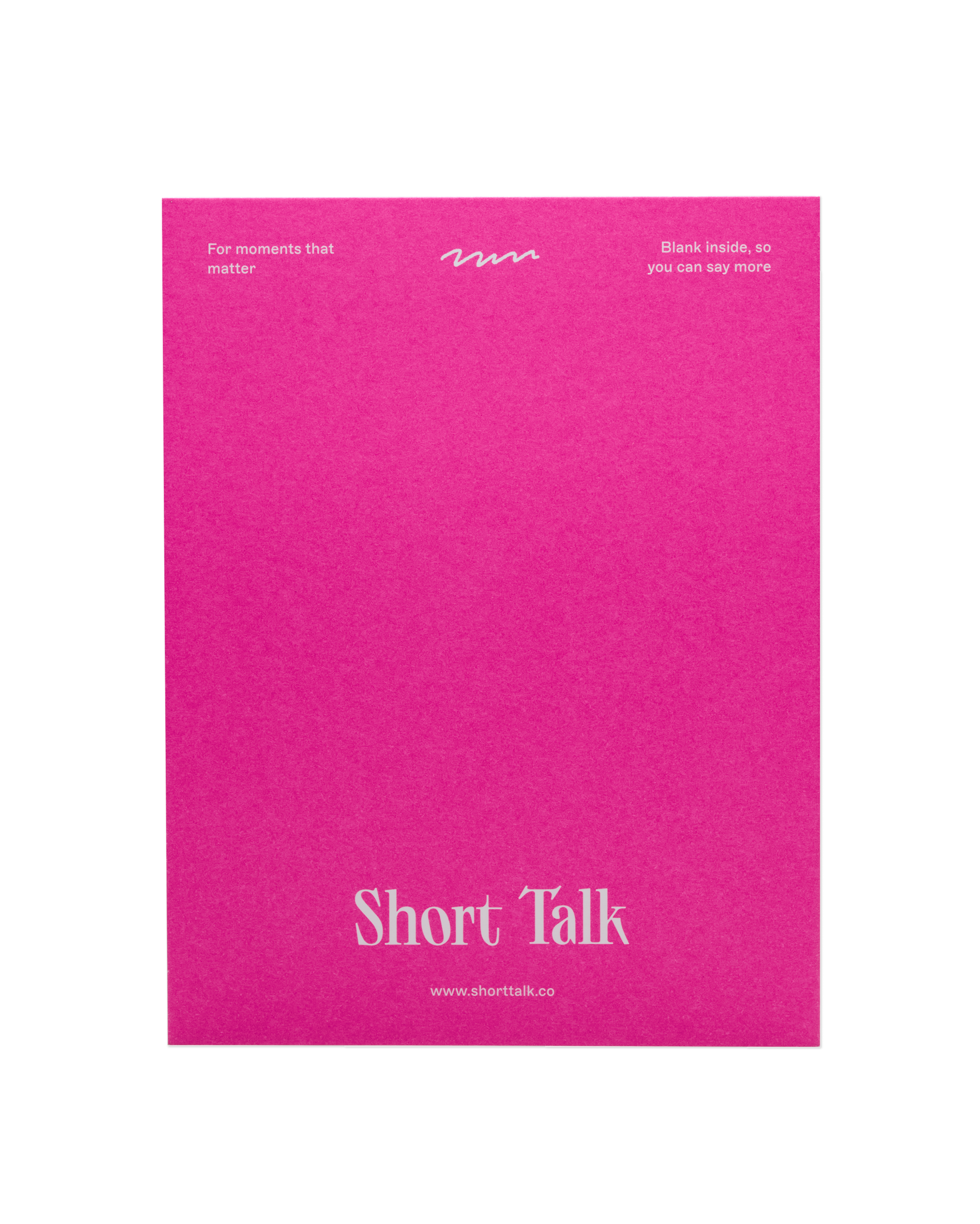 The back of the 'You're dear, and I'm here' card