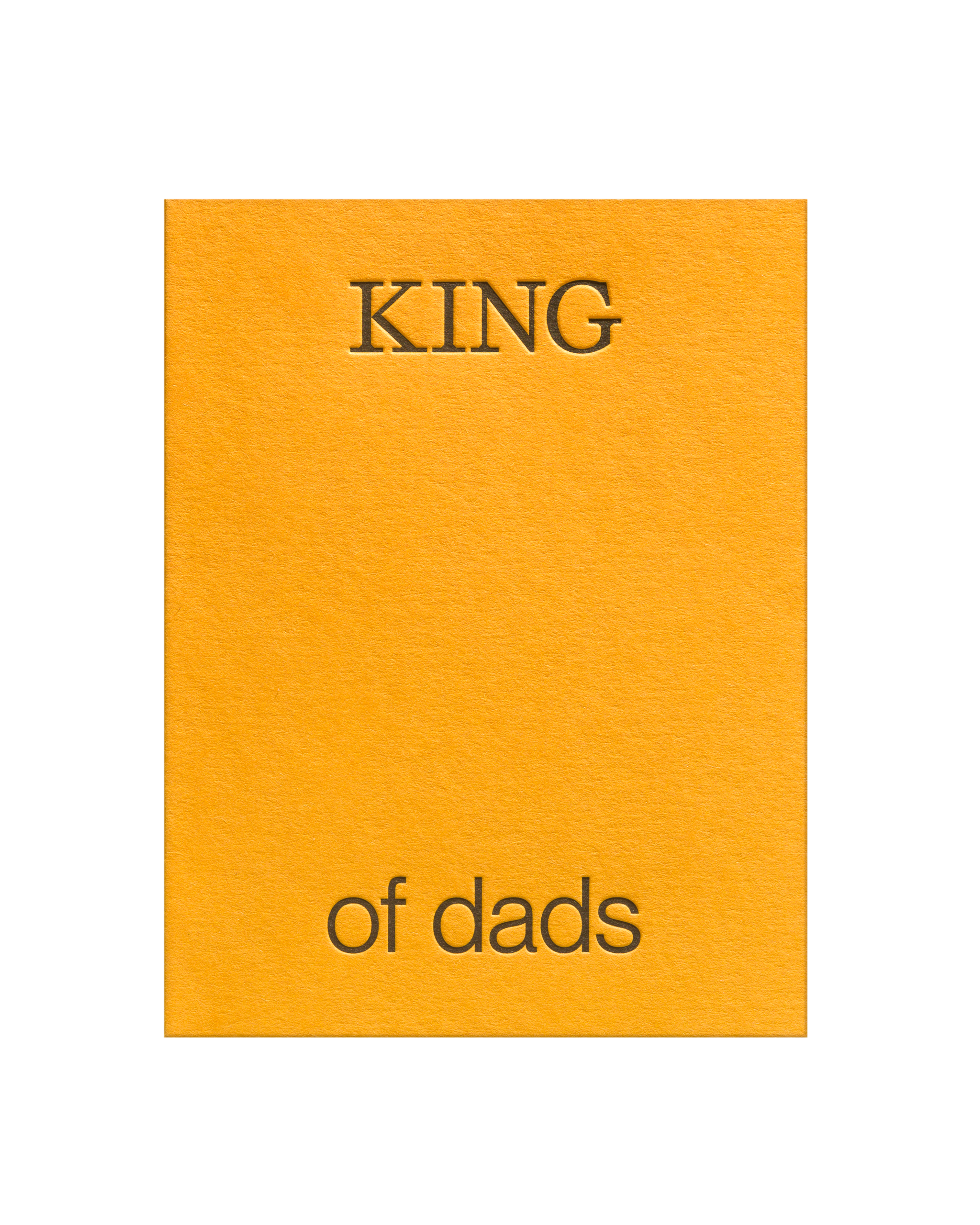 Mustard greeting card for dad.