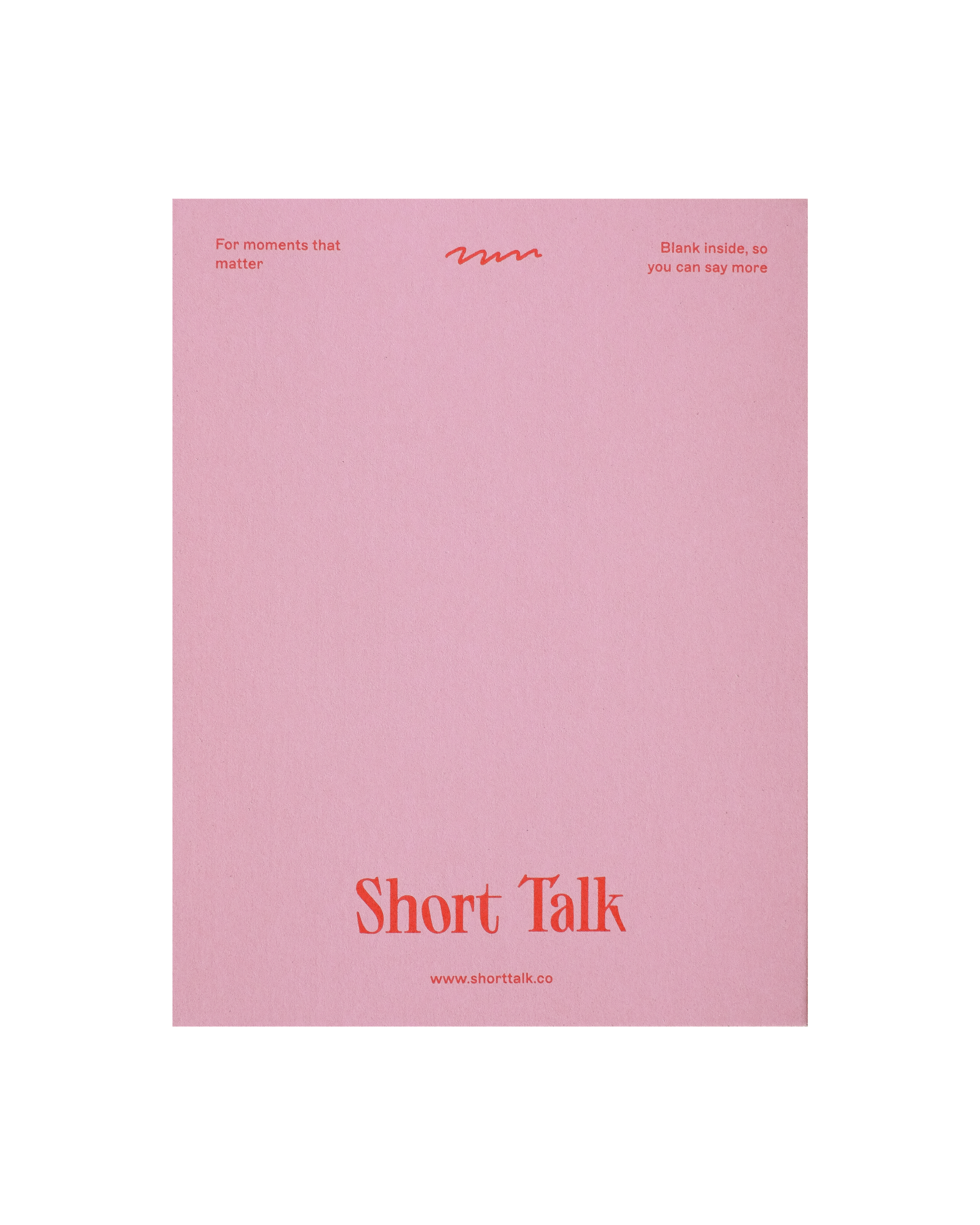 Back view of greeting card