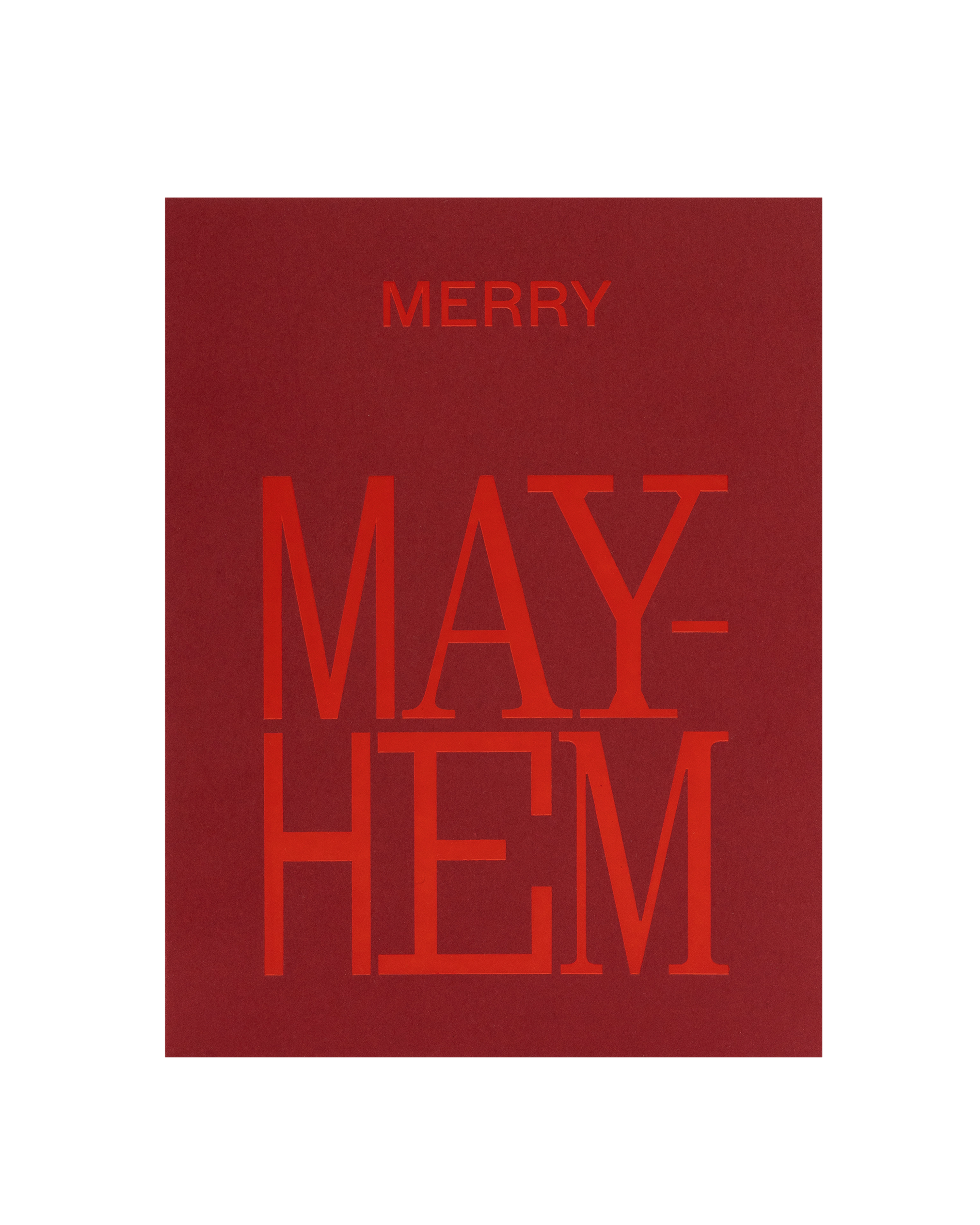 Front of greeting card