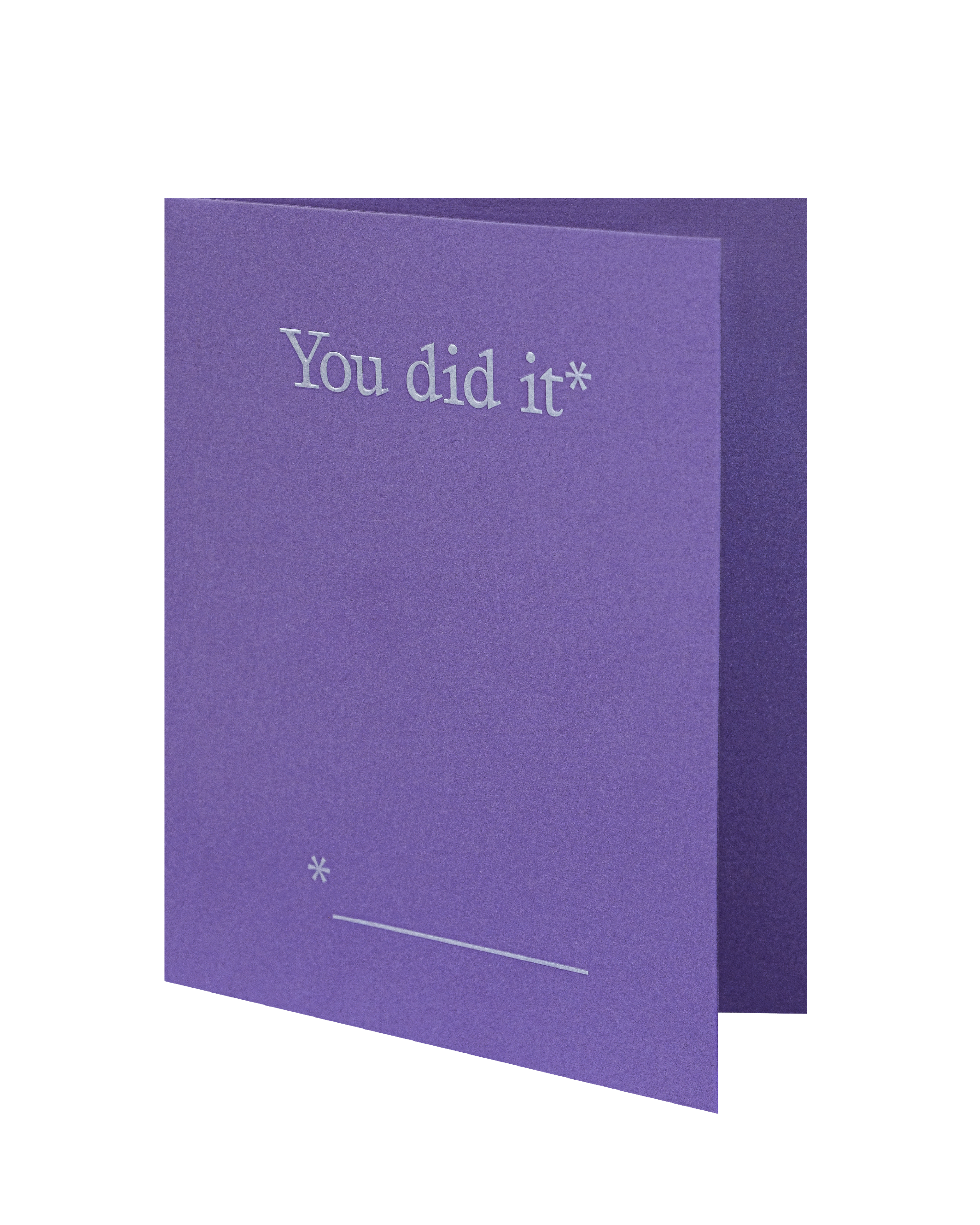 Greeting card slightly ajar