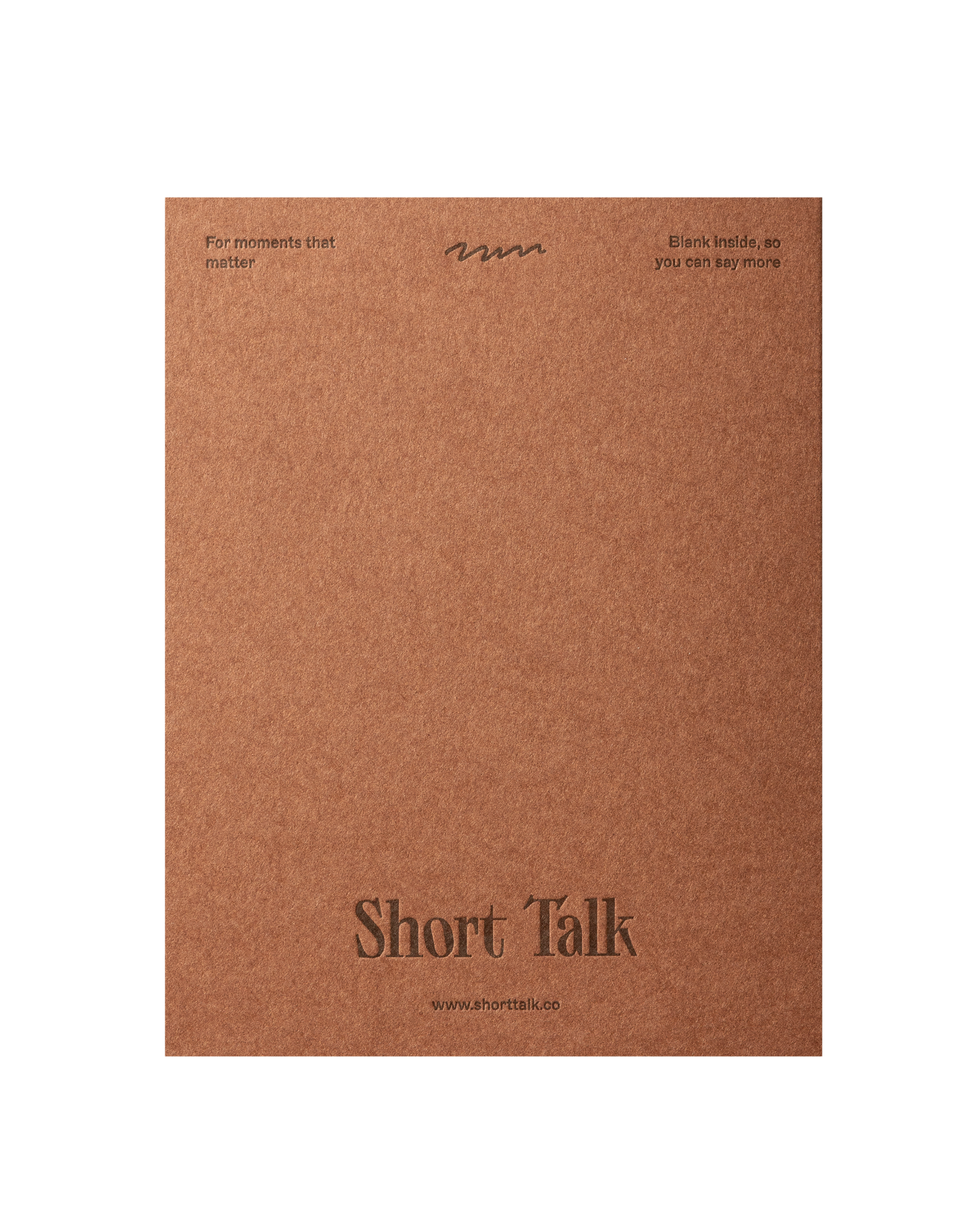 Back view of greeting card