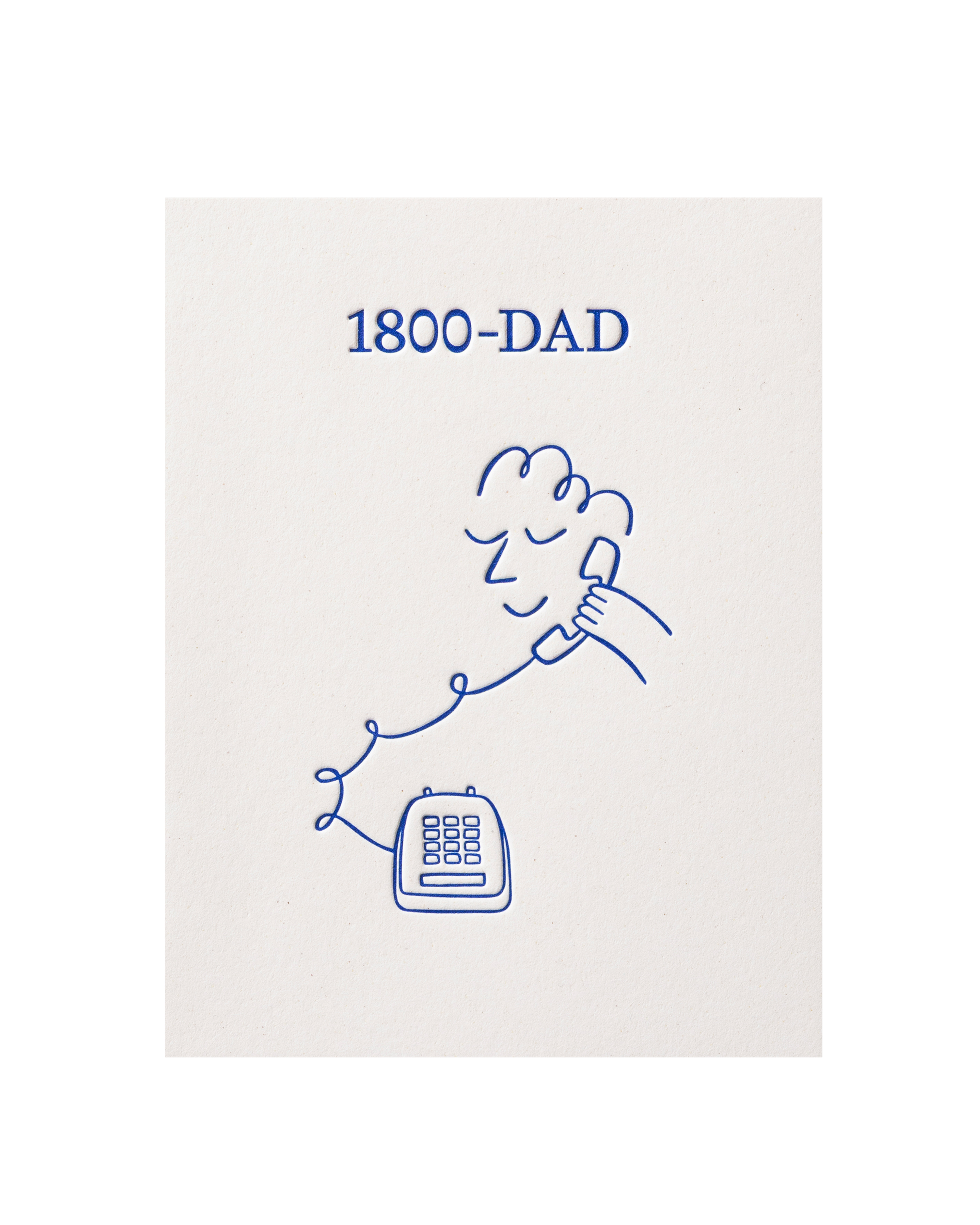 Front view of greeting card