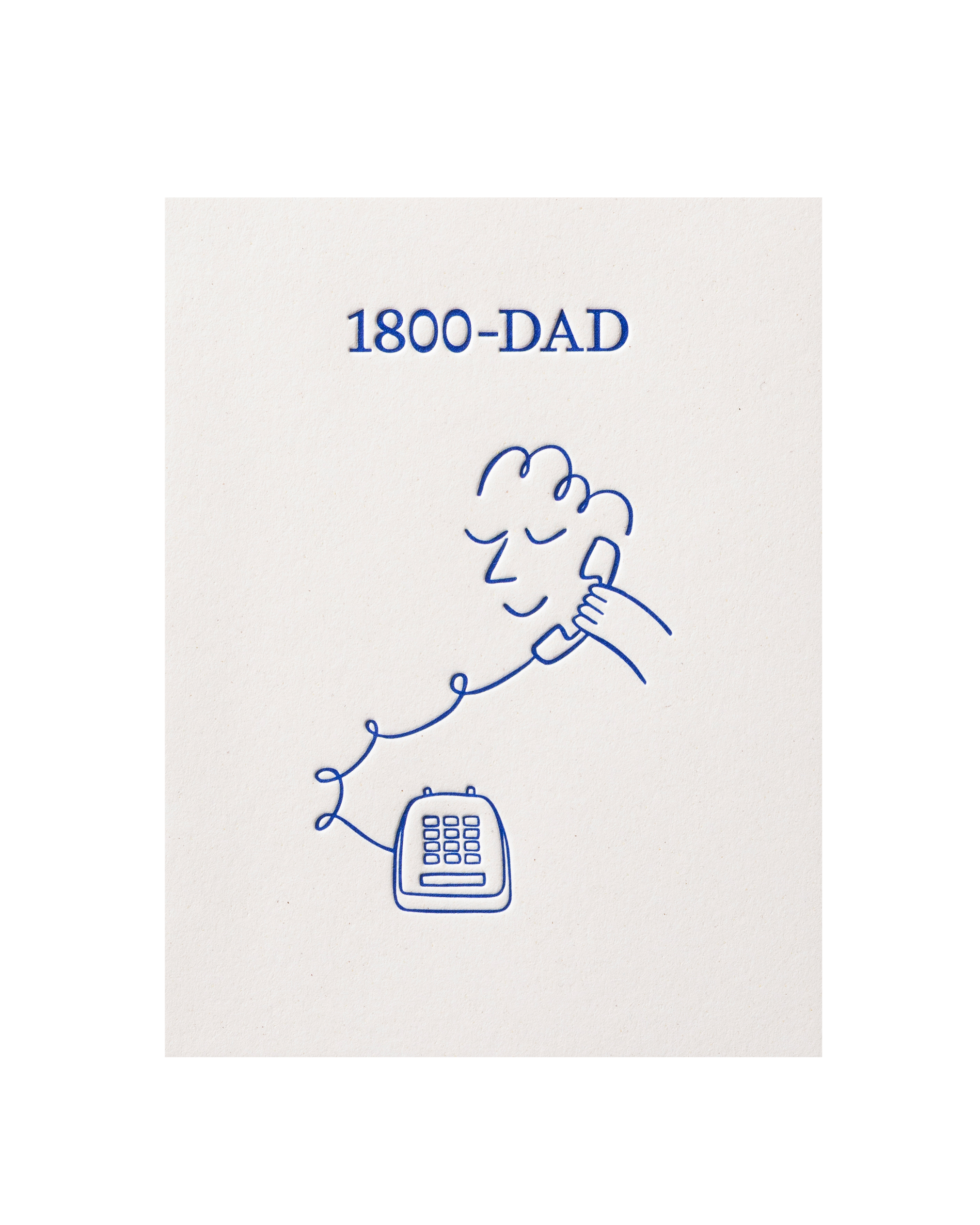 Front view of greeting card