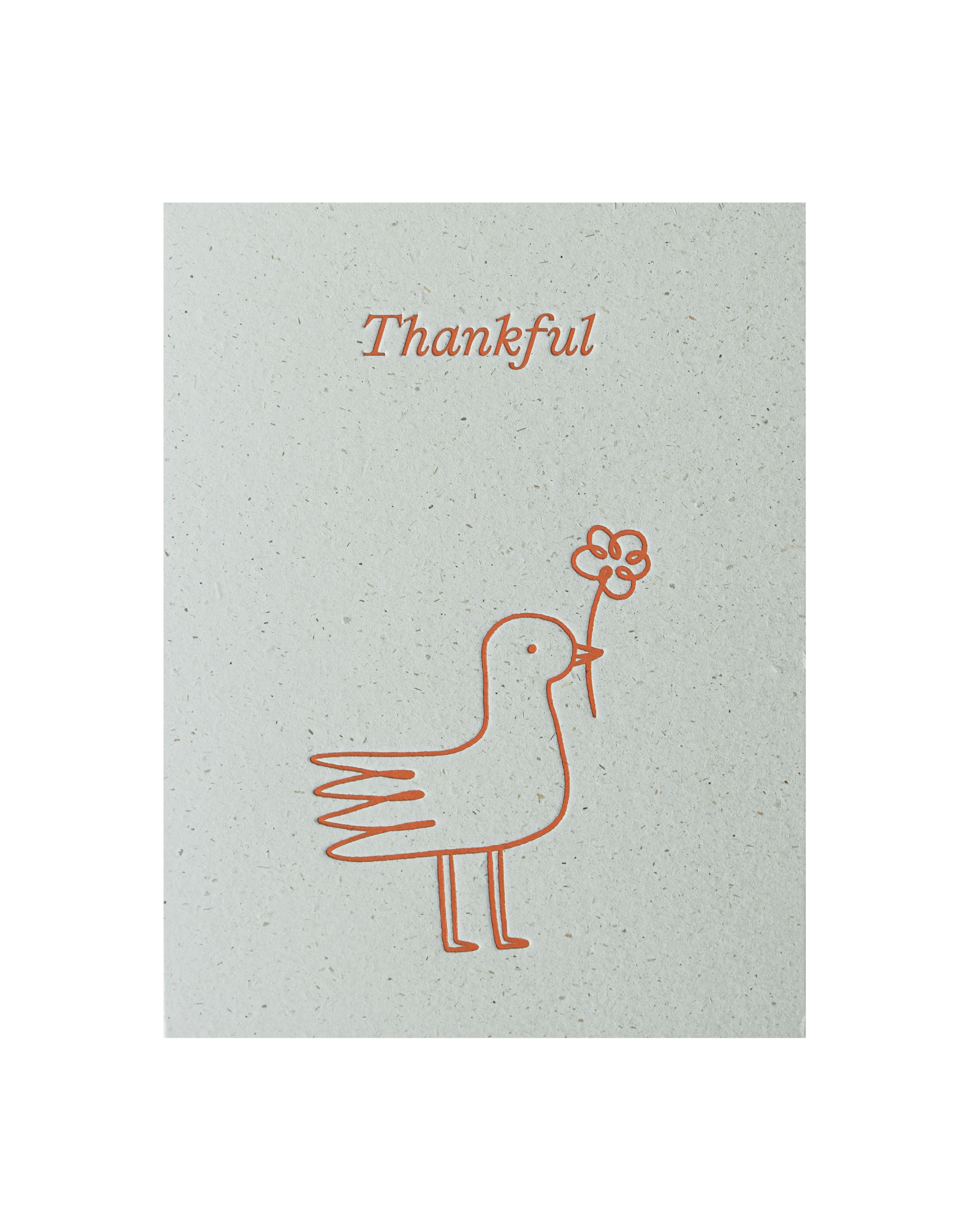 Front view of greeting card