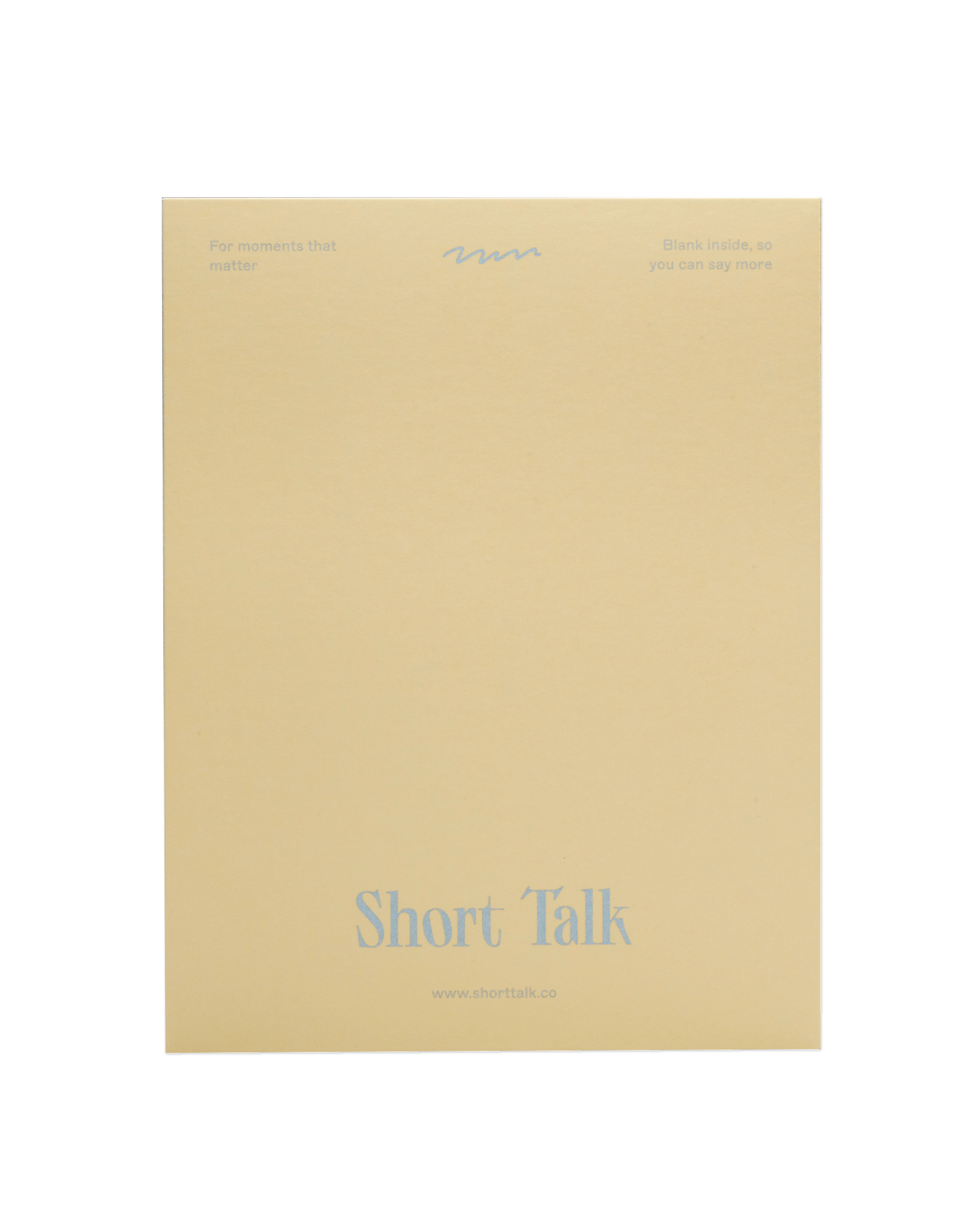 The back of the 'You are sunshine' card