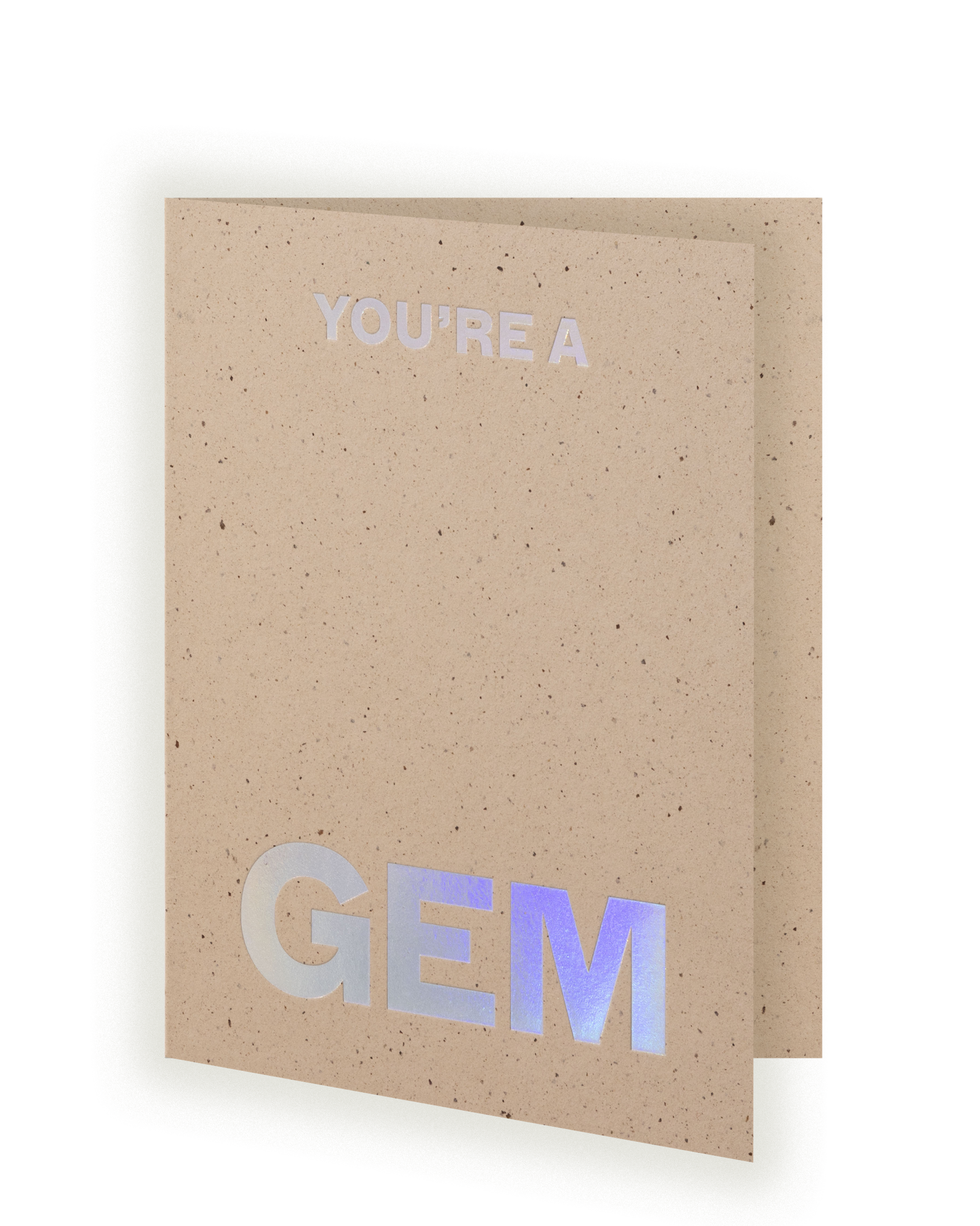 Greeting card slightly ajar