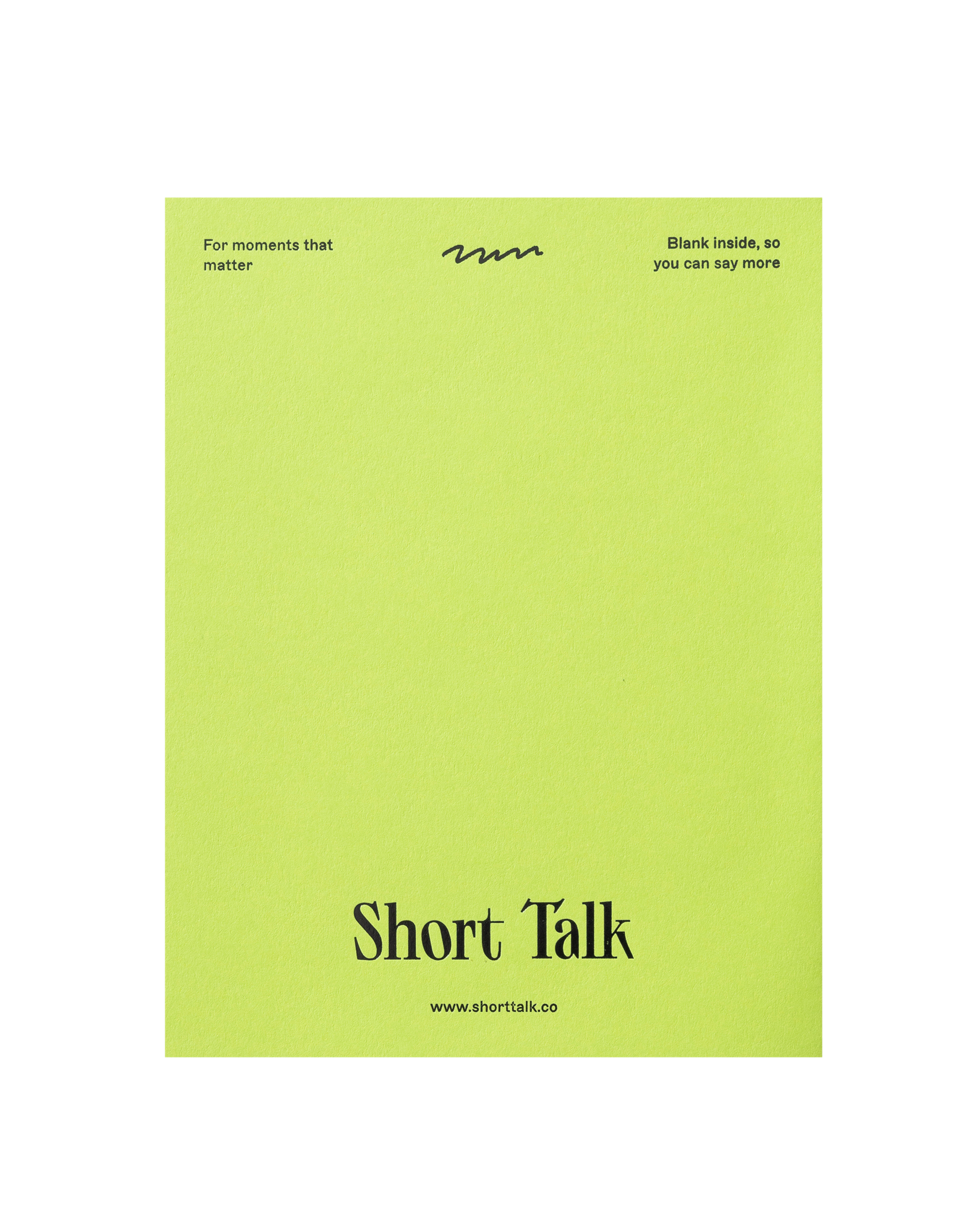 Back view of greeting card