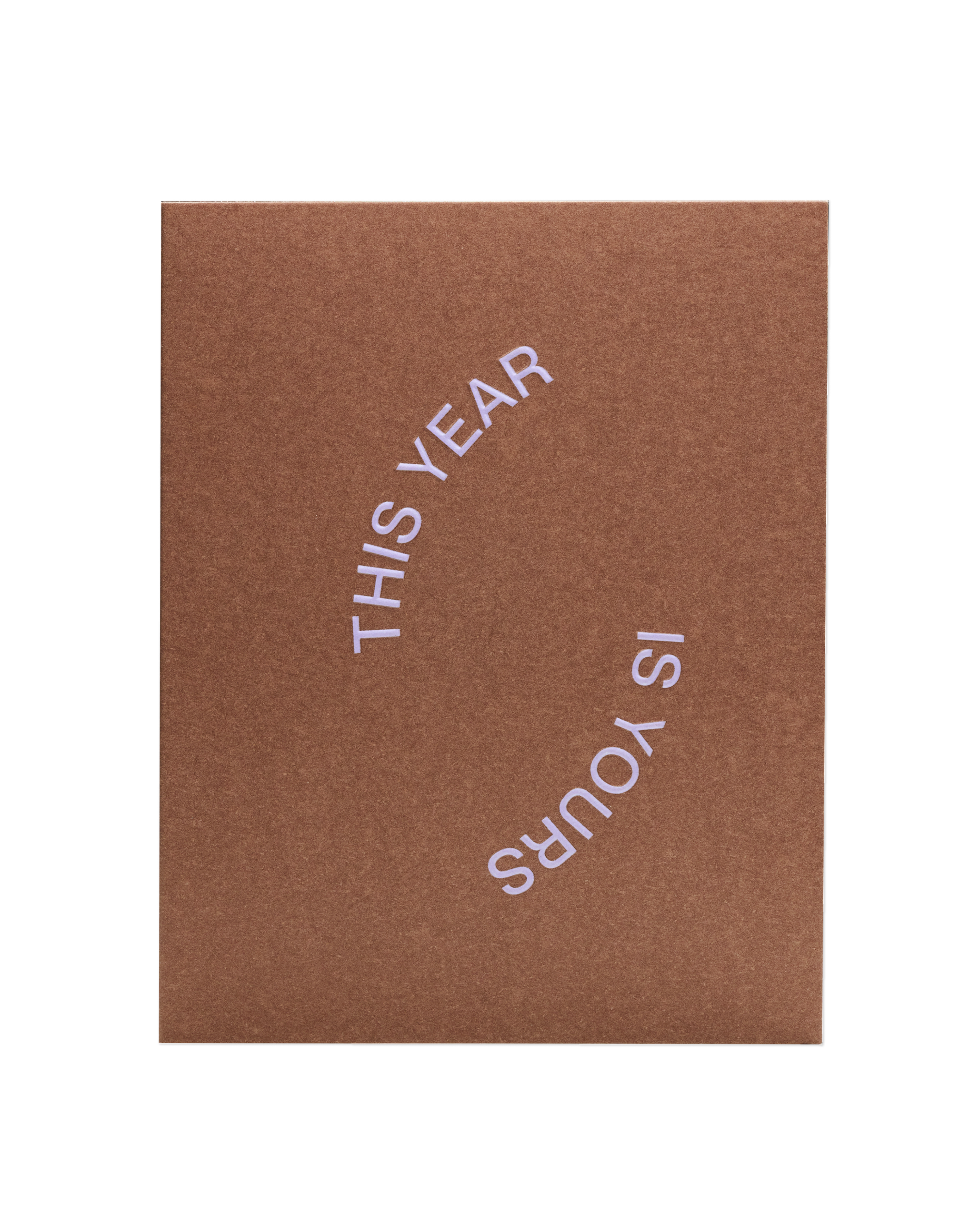 The front of the 'This Year is Yours' card