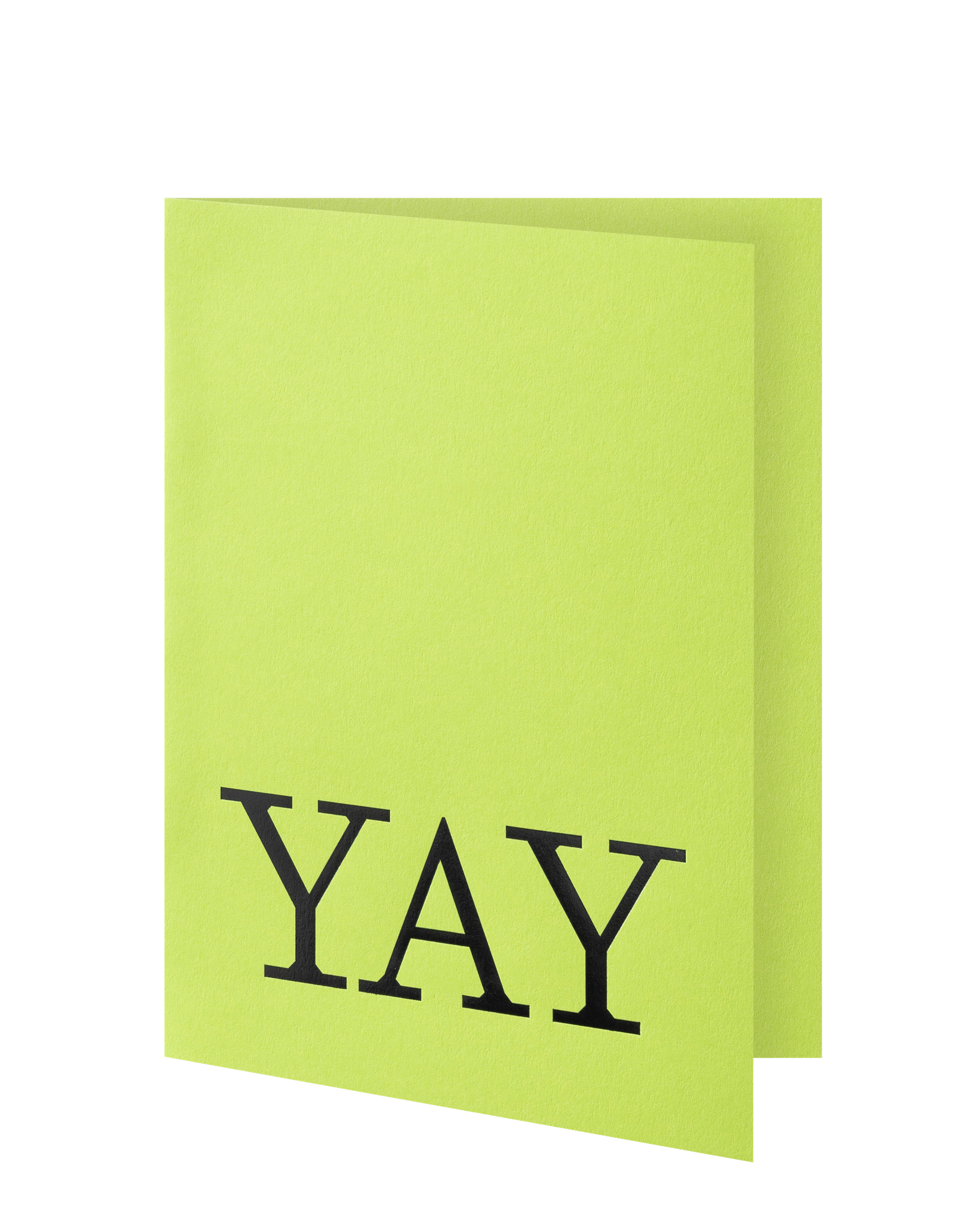 Greeting card slightly ajar