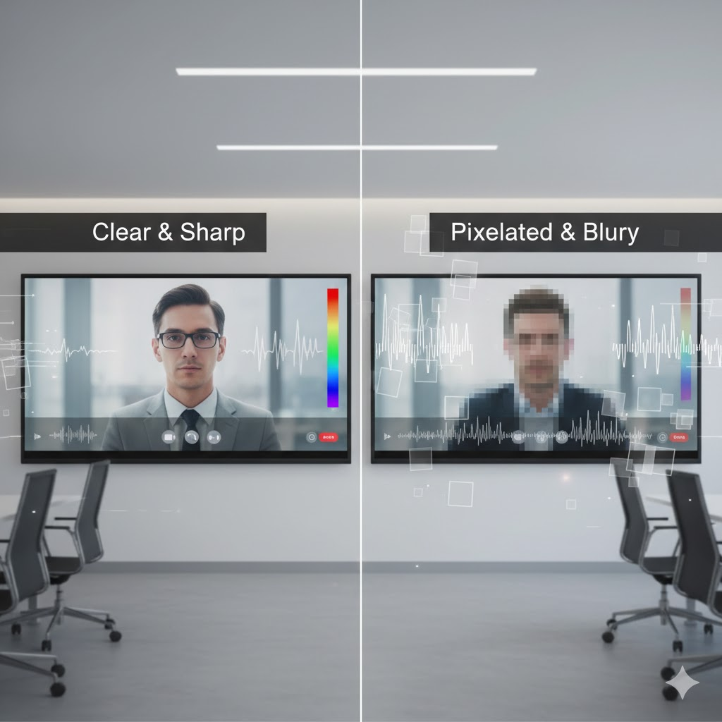 Why Video Compression Matters in Conference Rooms and How It Affects Call Quality 