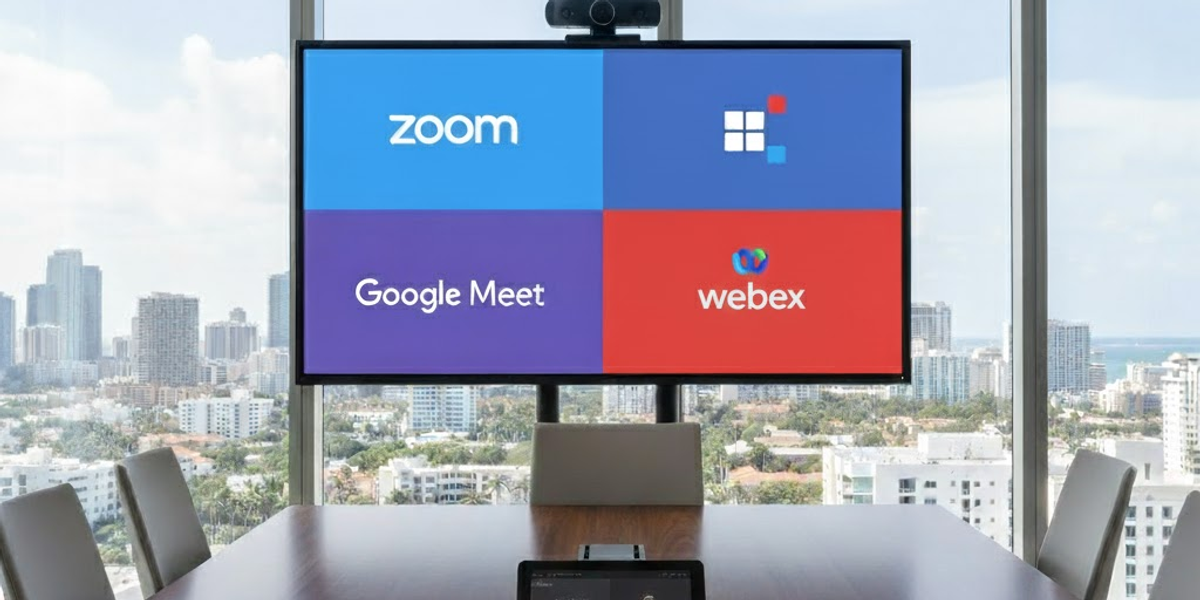Choosing the Right Platform: Teams, Webex, Zoom, or Meet for Your Conference Room ? 