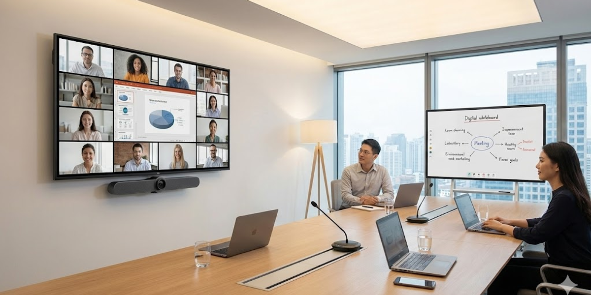 The Complete Guide to Choosing the Best Conference Room Display for Modern Meetings.