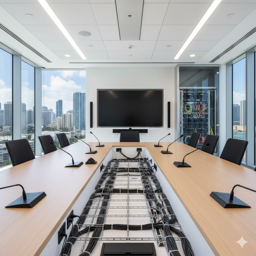 Smart Cable Management for Conference Rooms: Look Professional and Avoid Failures 