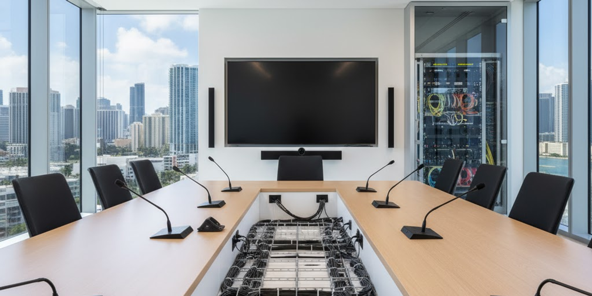 Smart Cable Management for Conference Rooms: Look Professional and Avoid Failures 