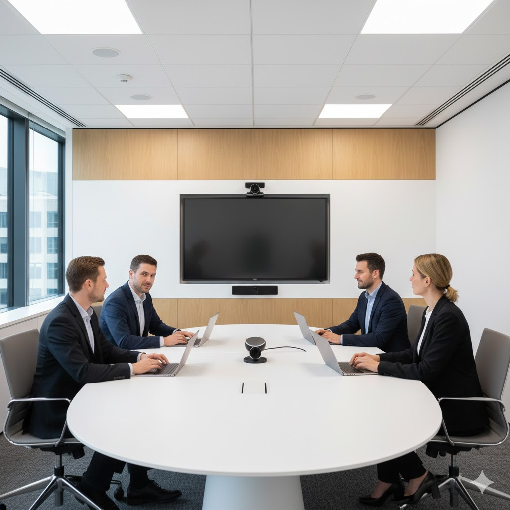 How Professional Camera Placement Improves Meeting Presence