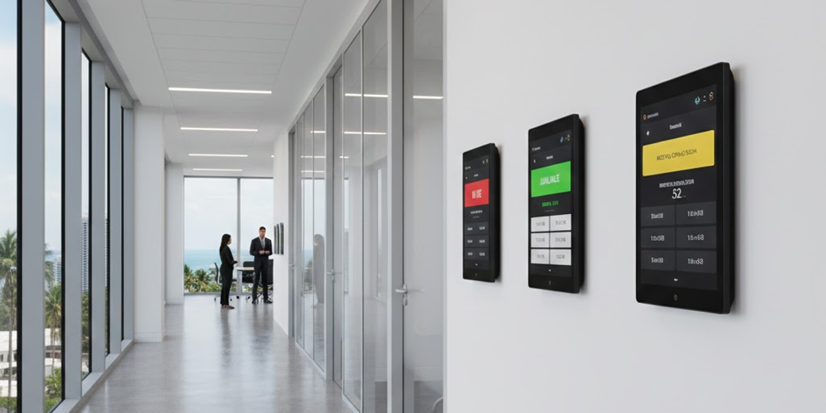 How Room Booking Displays Prevent Meeting Overlaps and Improve Office Flow