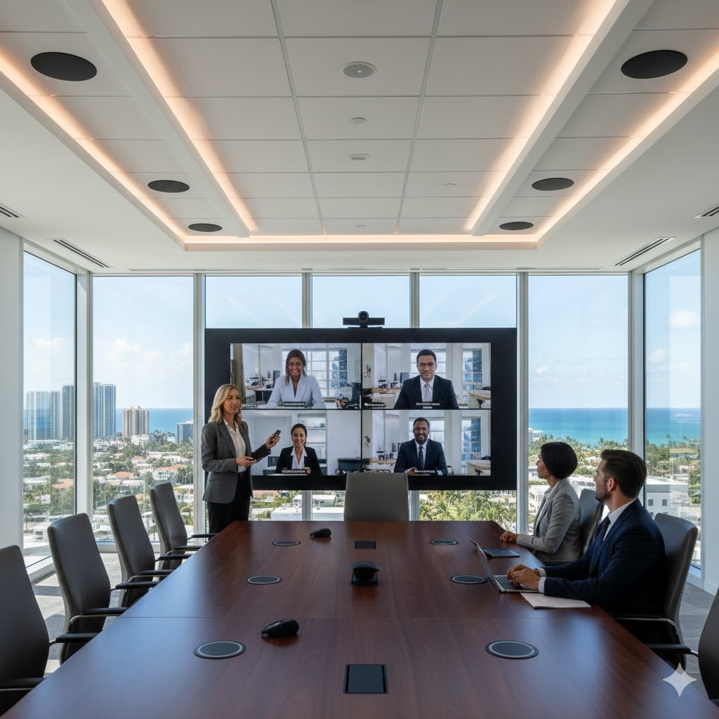 How AV Integration Improves Boardroom Presentations in South Florida