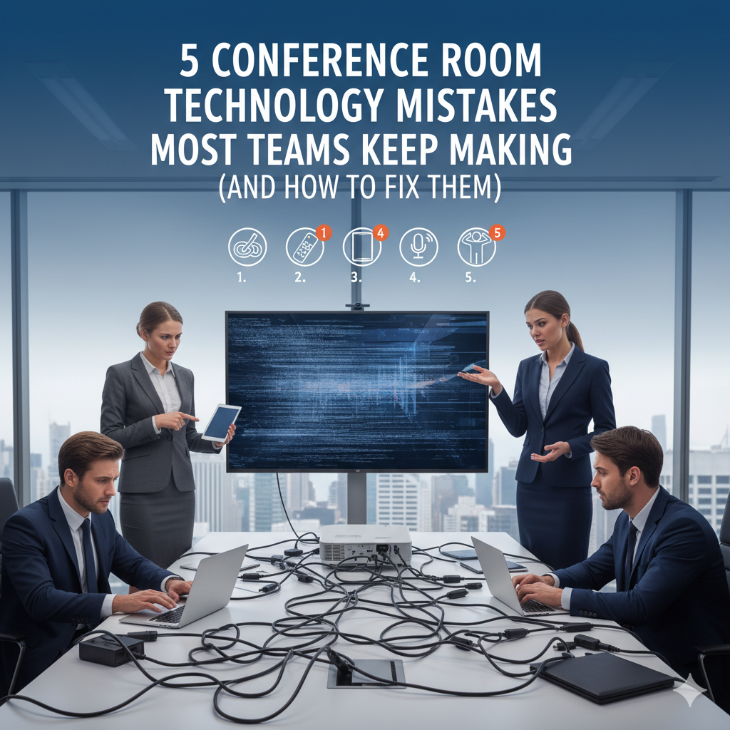 5 Conference Room Technology Mistakes Most Teams Keep Making (and How to Fix Them) 