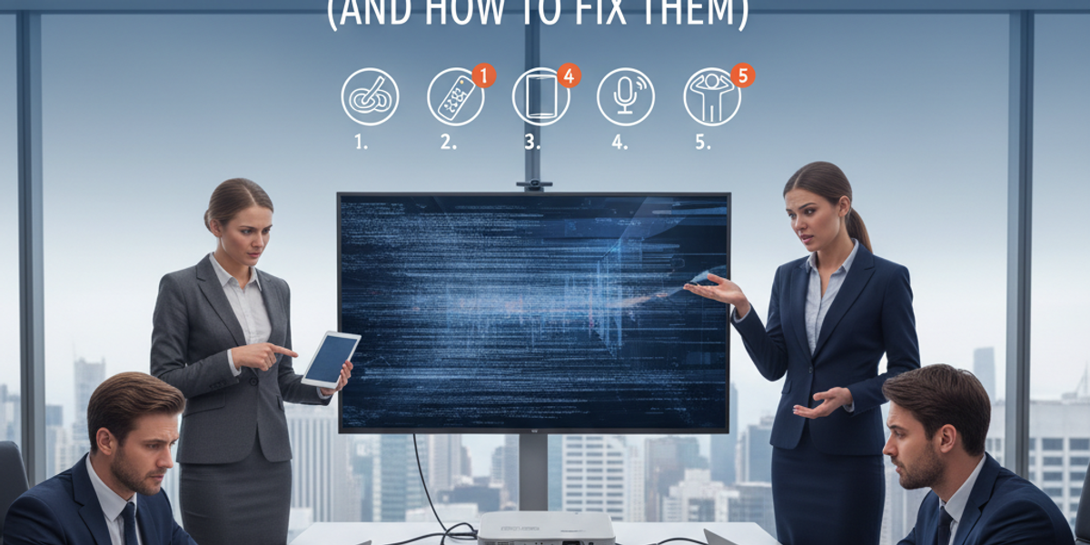 5 Conference Room Technology Mistakes Most Teams Keep Making (and How to Fix Them) 