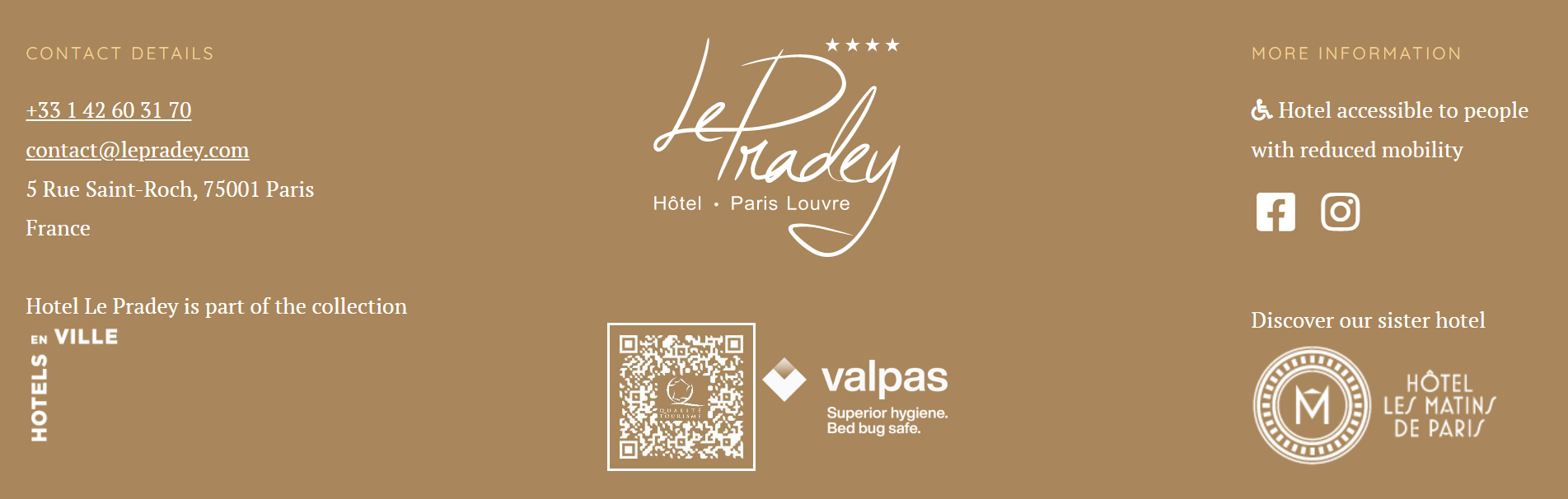 Valpas Label on Le Pradey's website