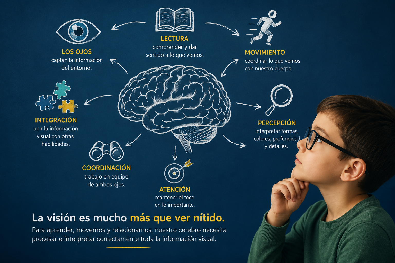 Mi hijo ve bien pero tiene problemas para leer: visión infantil