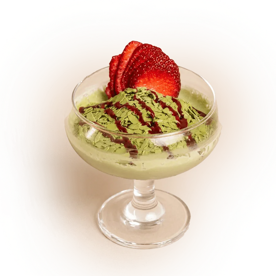 Matcha Strawberry Snow Ice