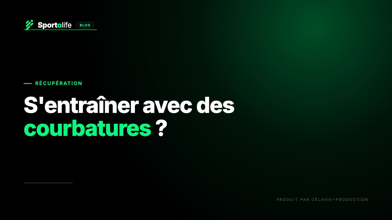 Sport avec des courbatures