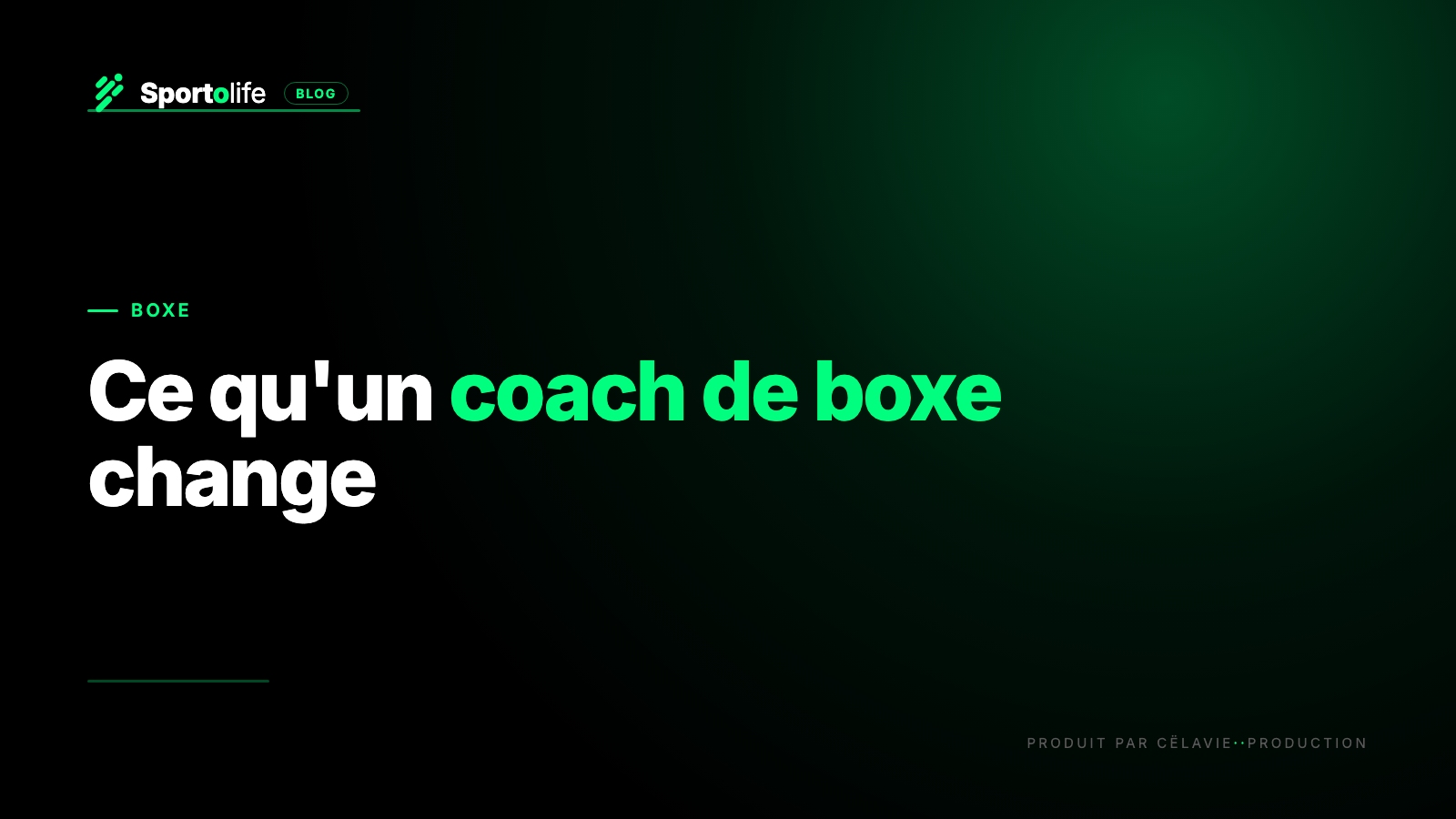 Coach de boxe