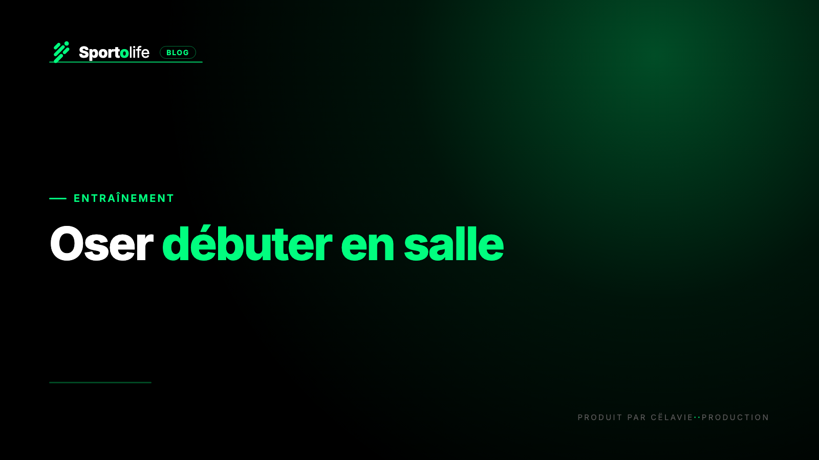 Débuter salle de sport