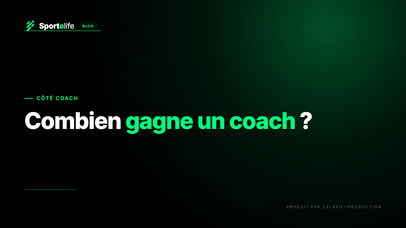 Revenus réels coach sportif