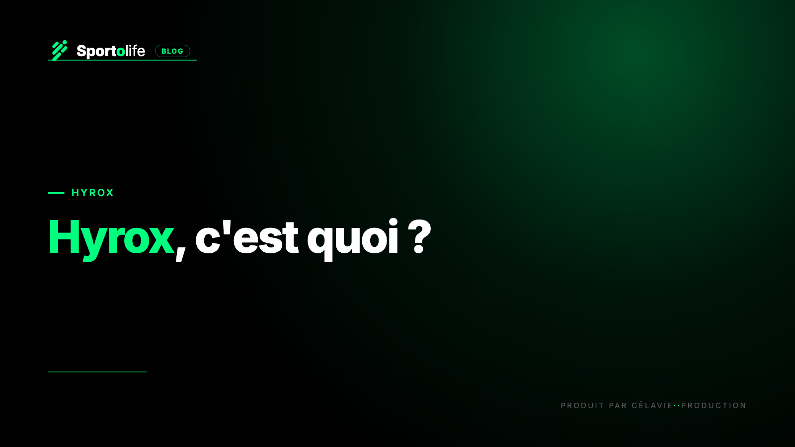 Hyrox, c'est quoi