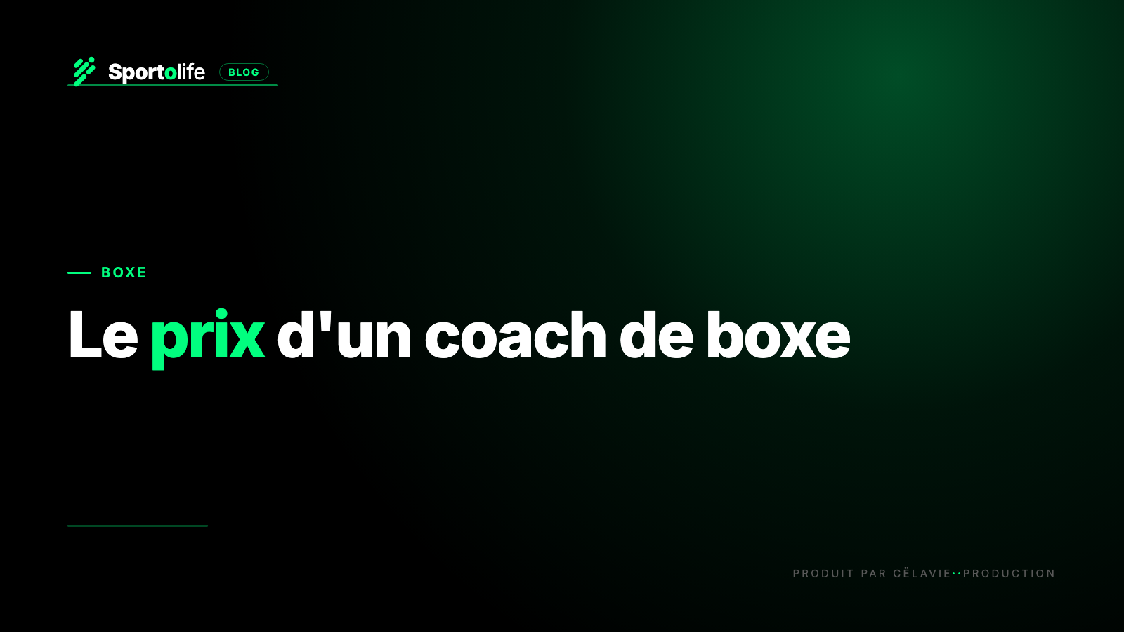 Prix coach de boxe