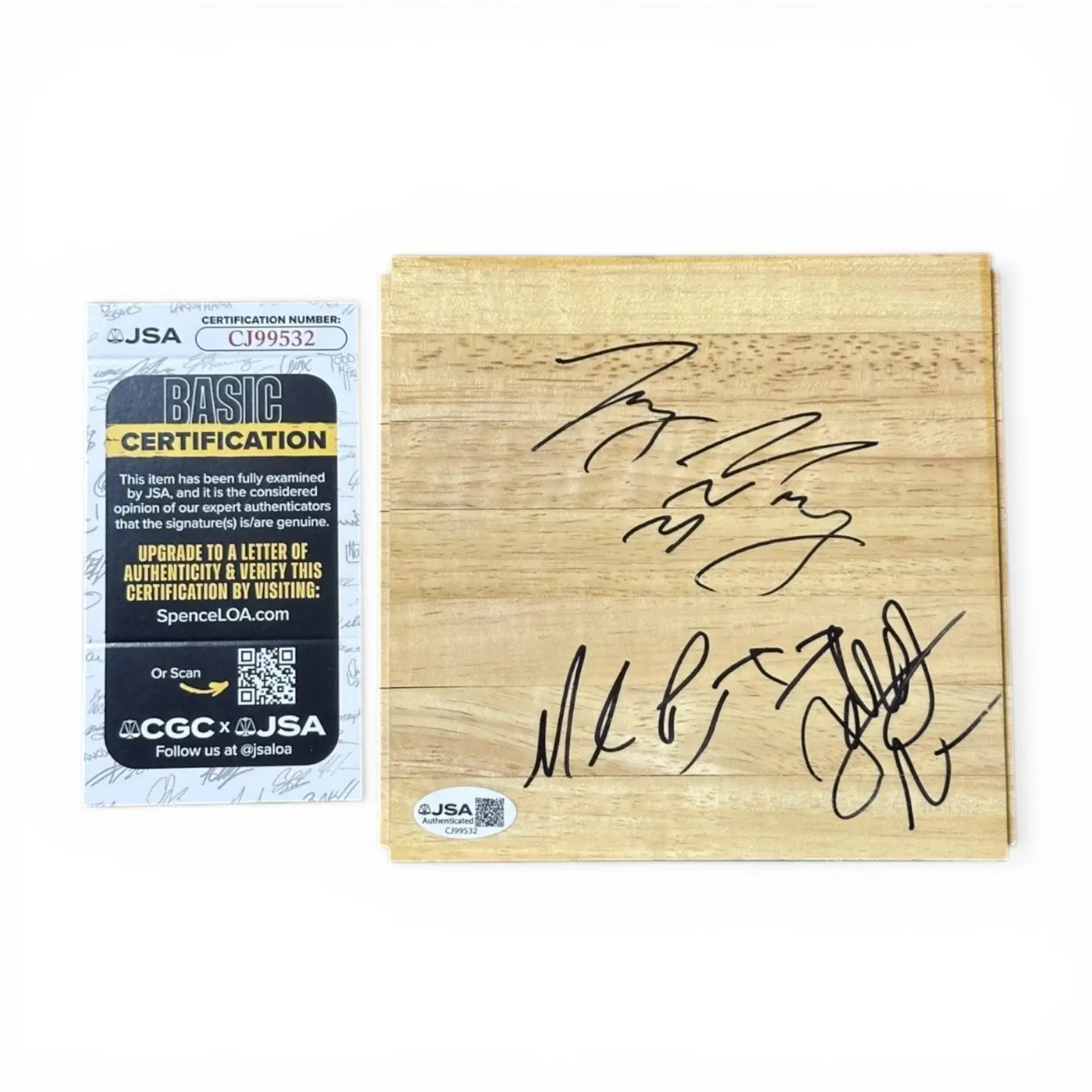 WWE Autografer Johnny Nitro, Joey Mercury & Melina JSA Certifierad