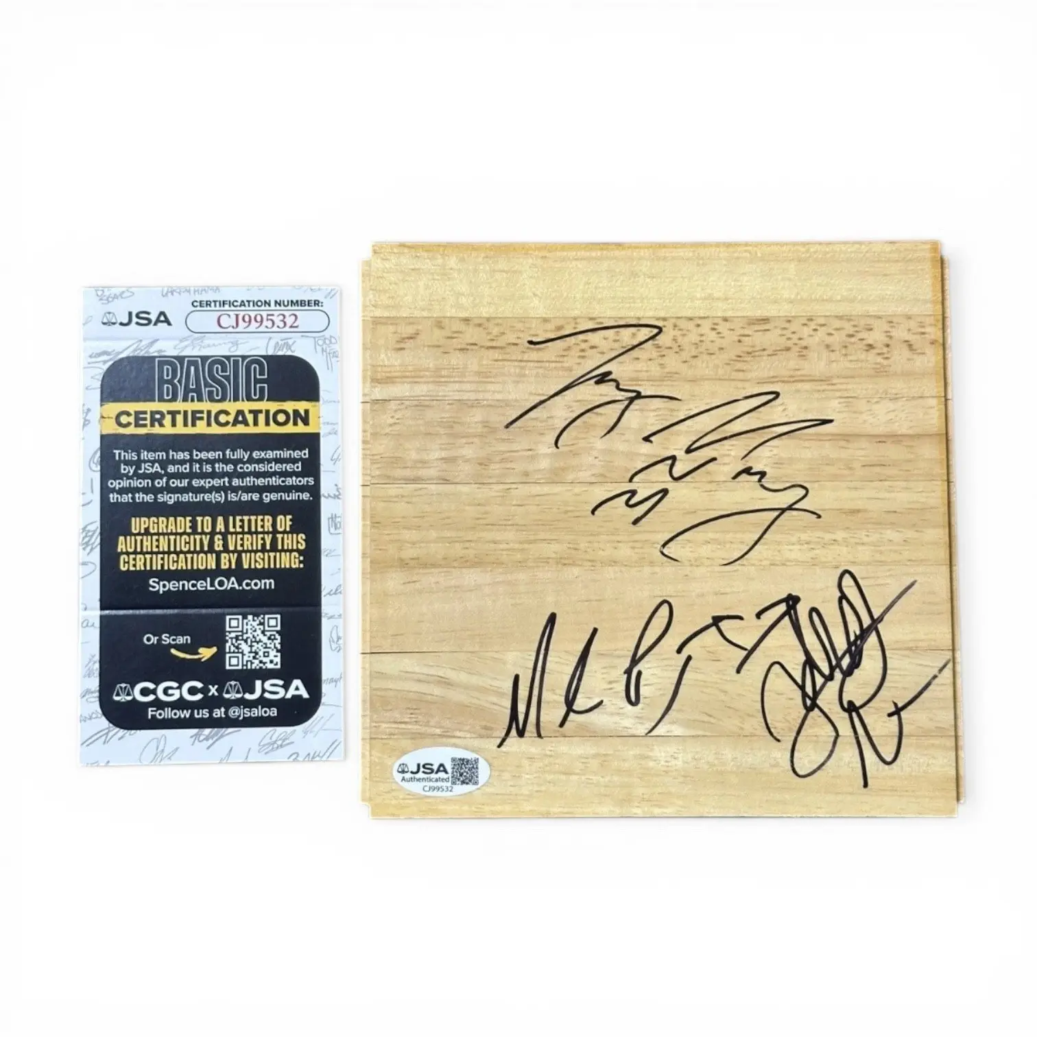 WWE Autografer Johnny Nitro, Joey Mercury & Melina JSA Certifierad