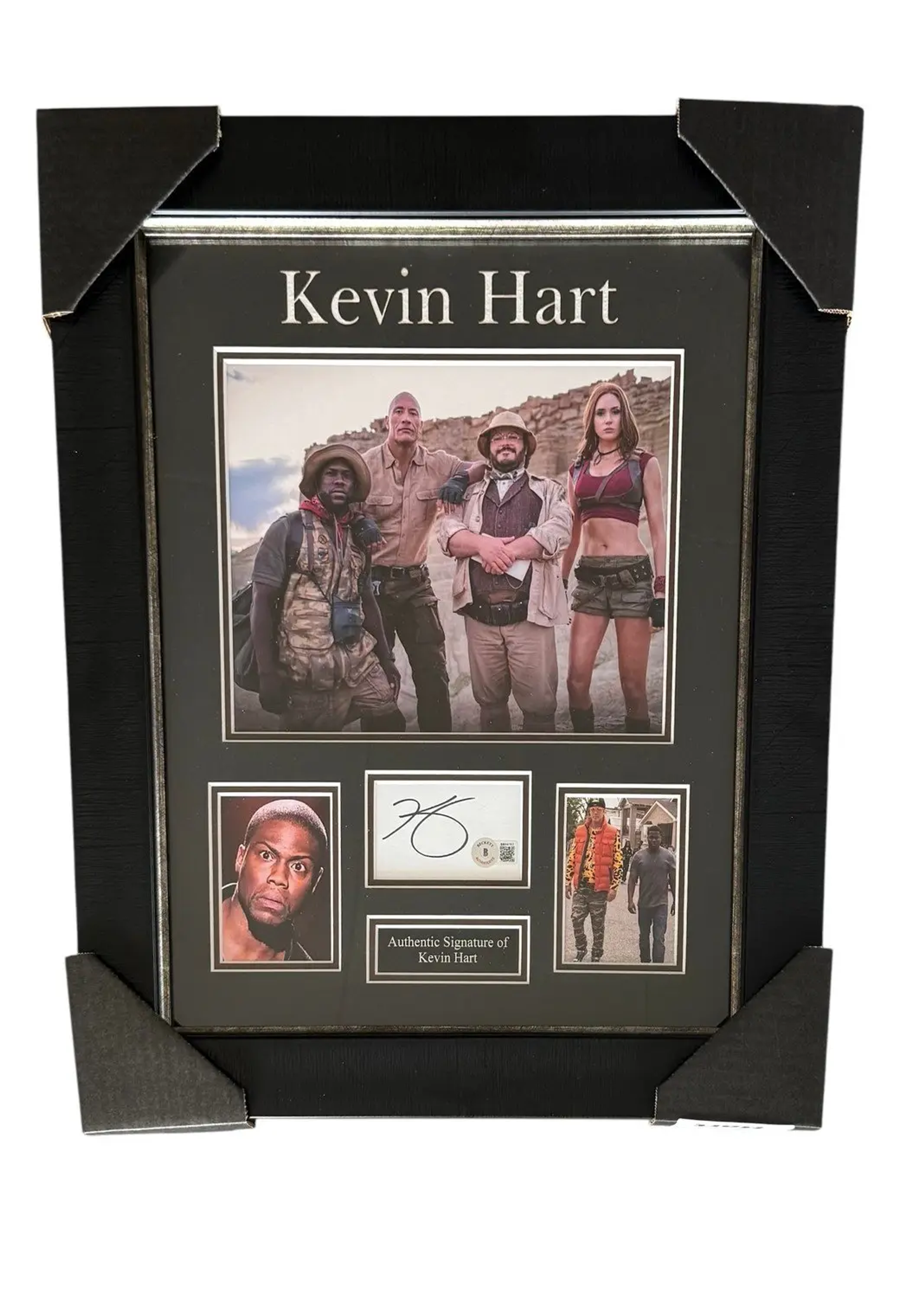 Kevin Hart Autograf inramad Samlarbild (Jumanji)