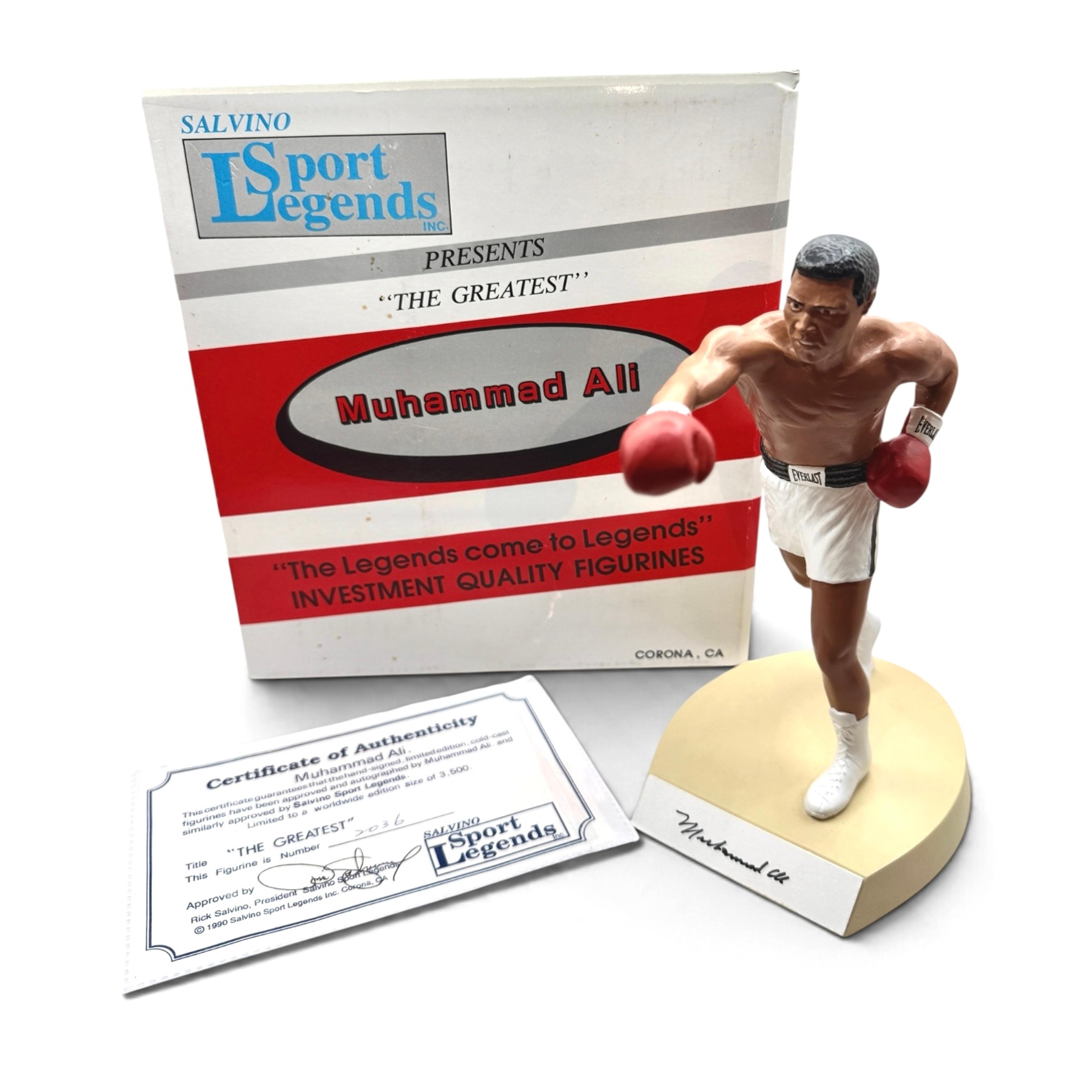 Muhammad Ali – “The Greatest” | Salvinо Sport Legends Samlarfigur, 1990 Limited Edition