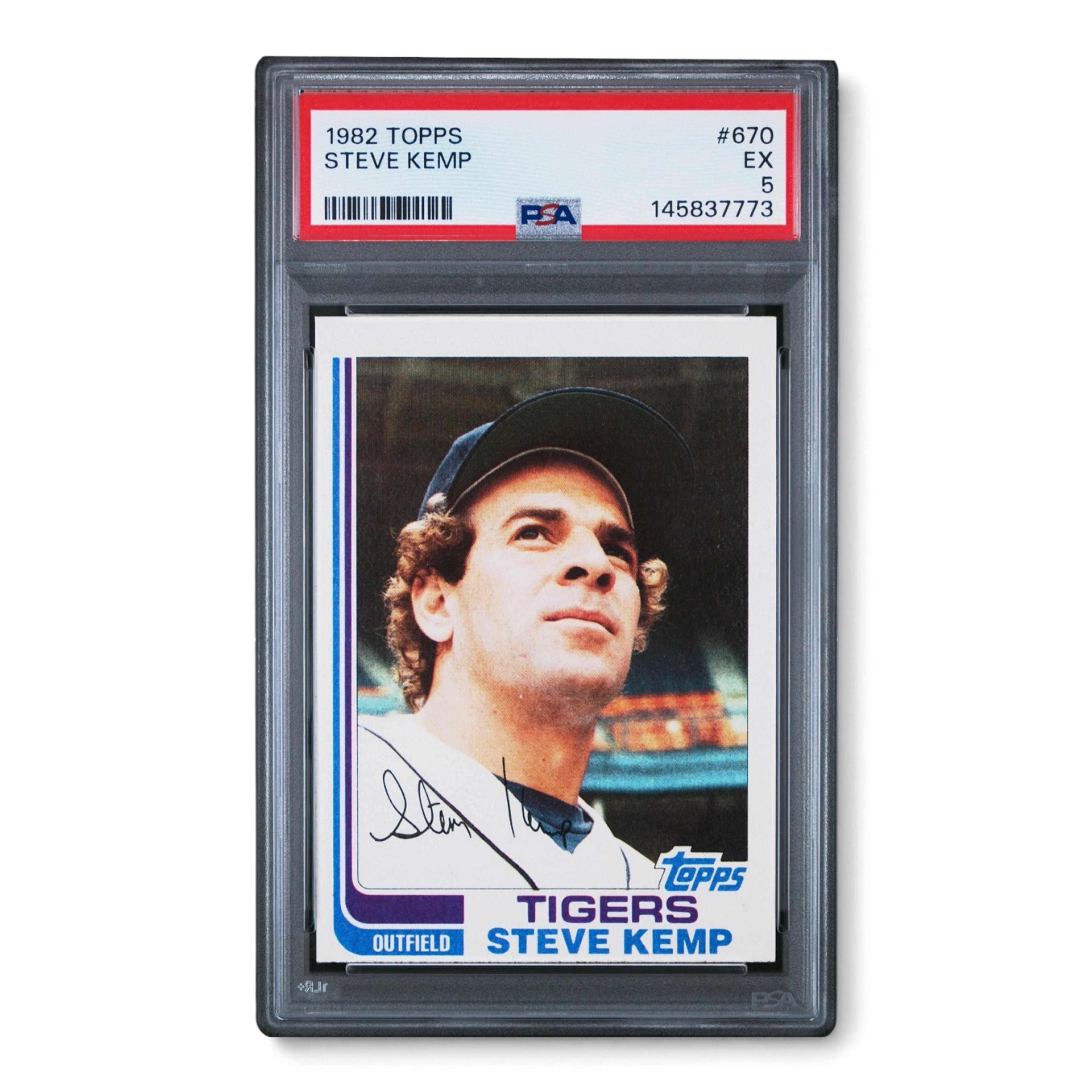 1982 Topps #670 Steve Kemp – PSA 5