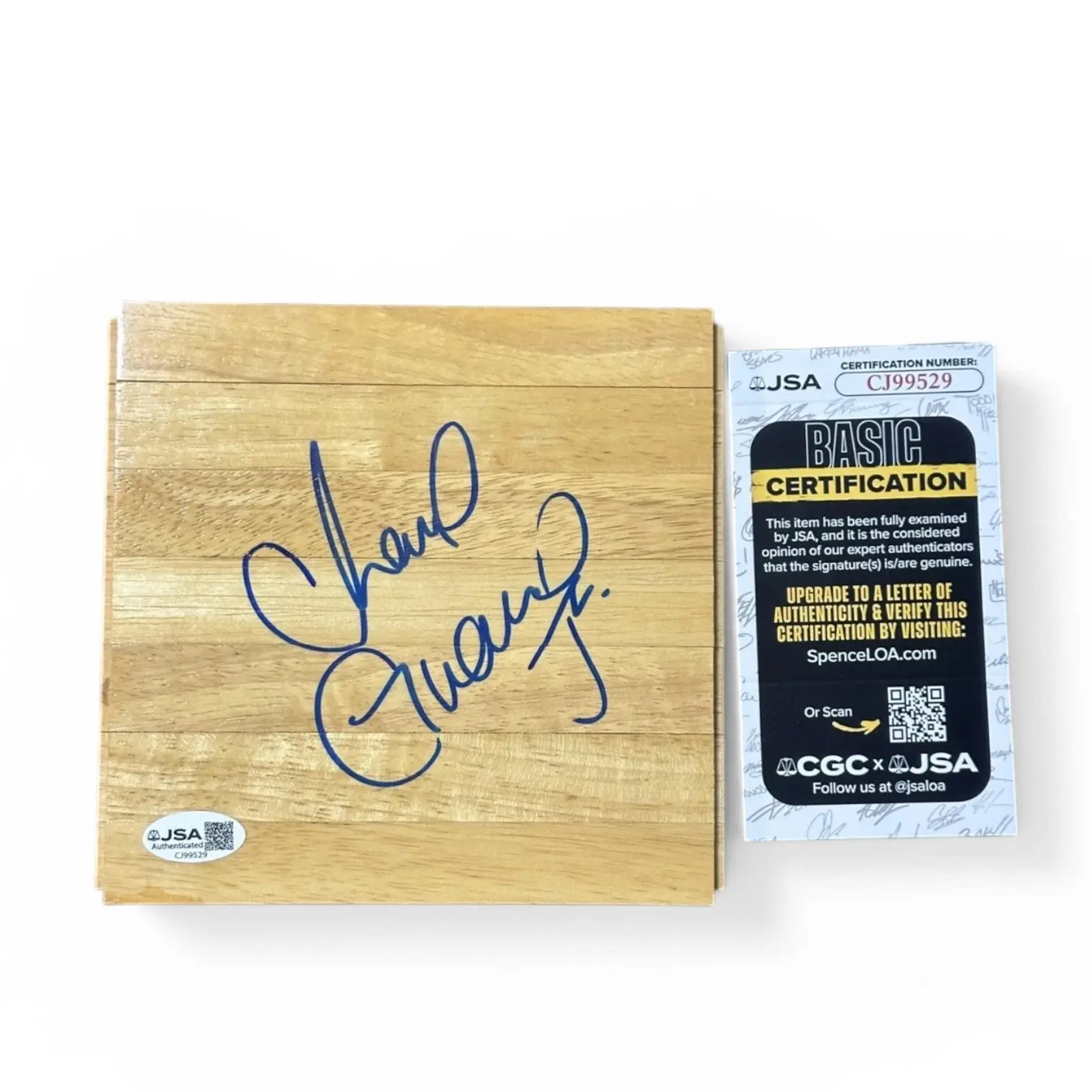Chavo Guerrero Jr. SIGNERAD WWE Golvbit 6x6 AUTO JSA COA Autograf