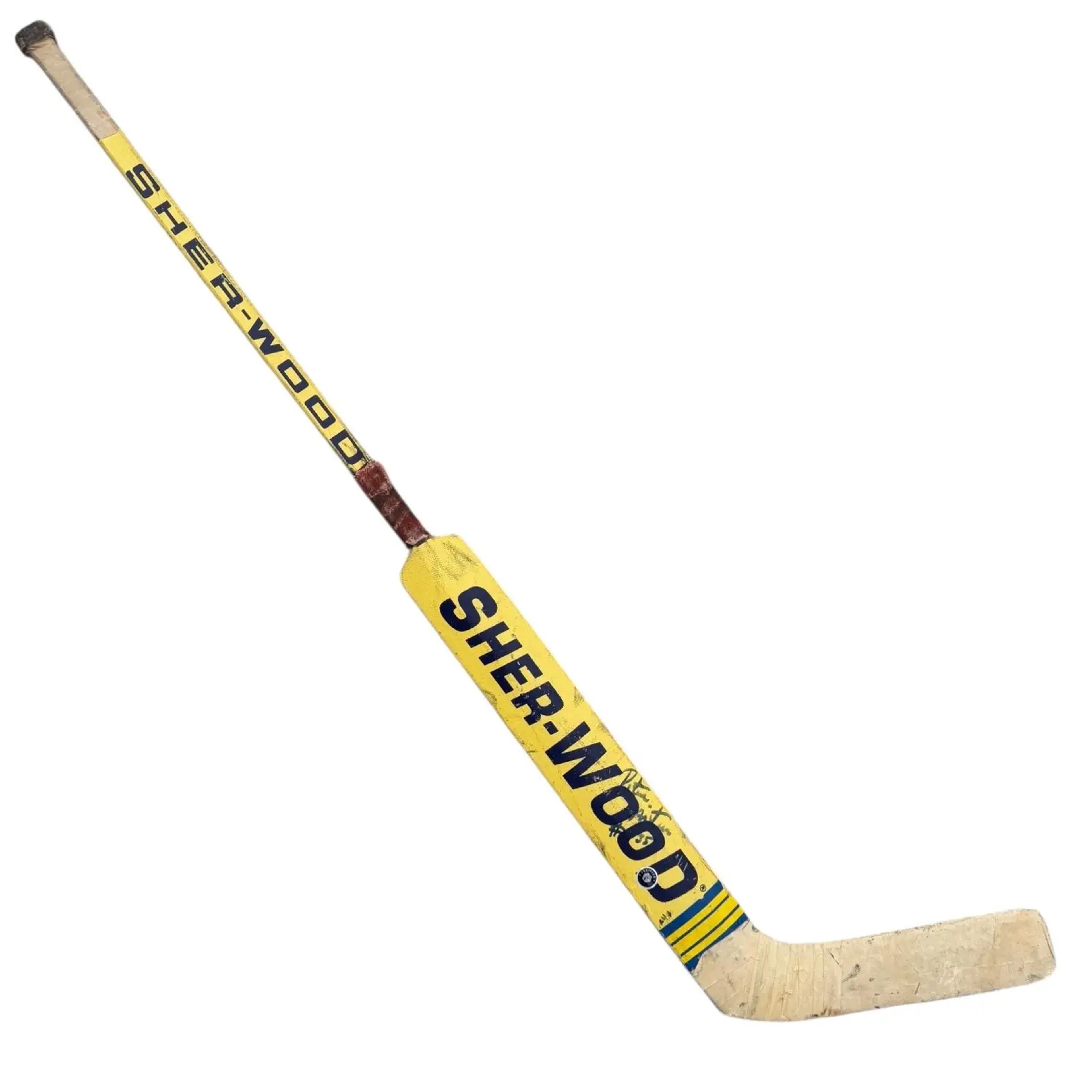Peter “Pekka” Åslin – Matchanvänd hockeyklubba signerad