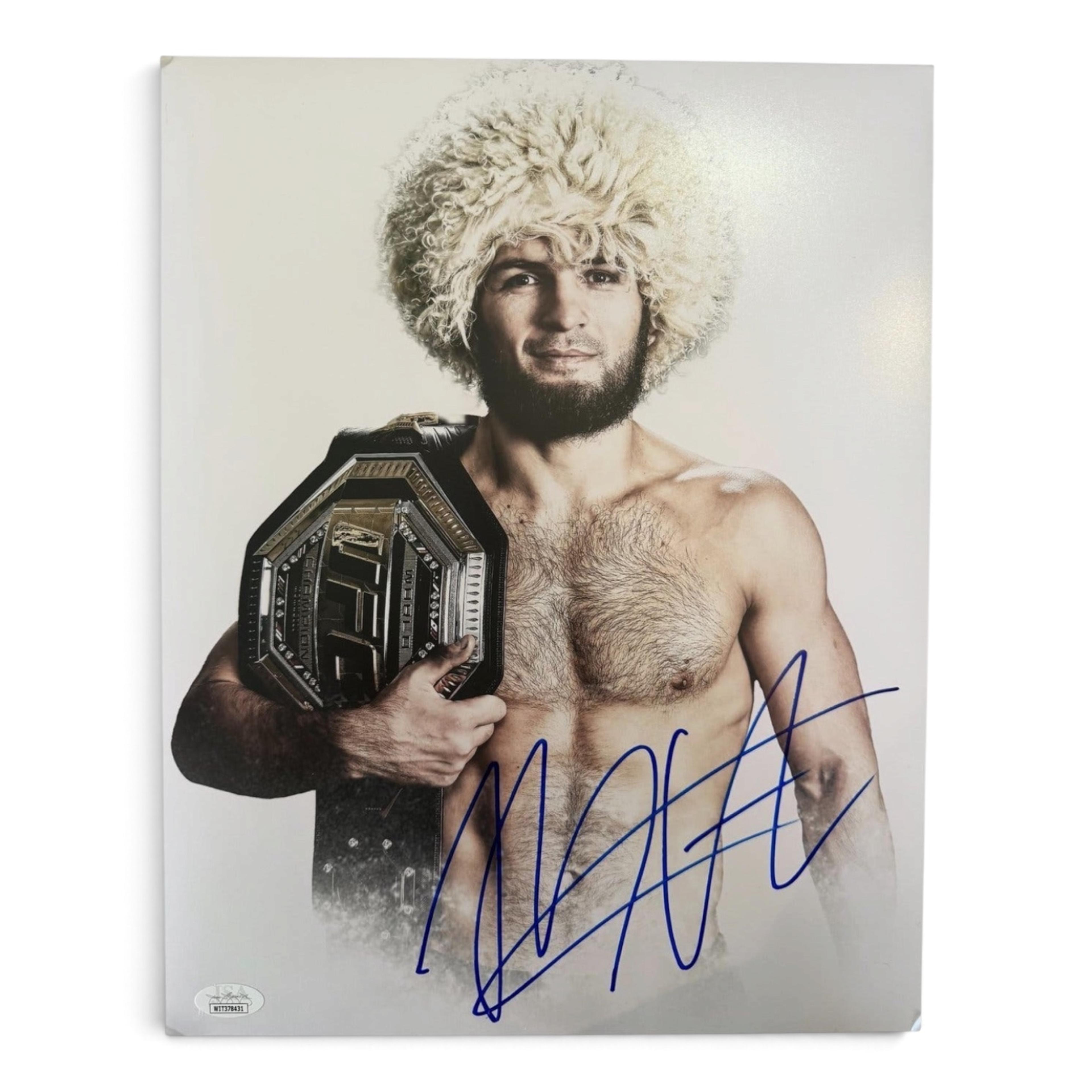 UFC Khabib Nurmagomedov Signerade Bild 28 x 35,5 cm