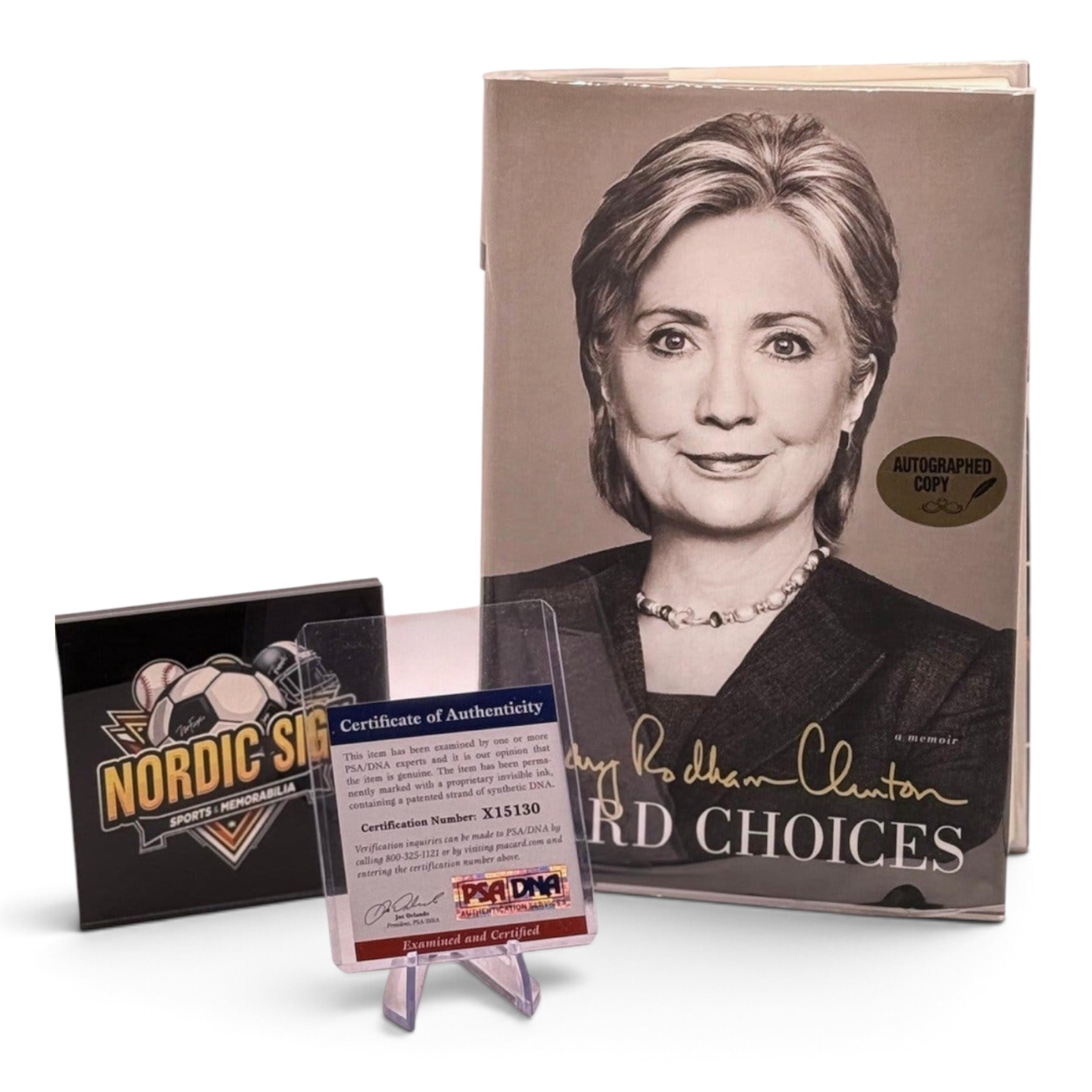 Signerad bok av Hillary Rodham Clinton – Hard Choices