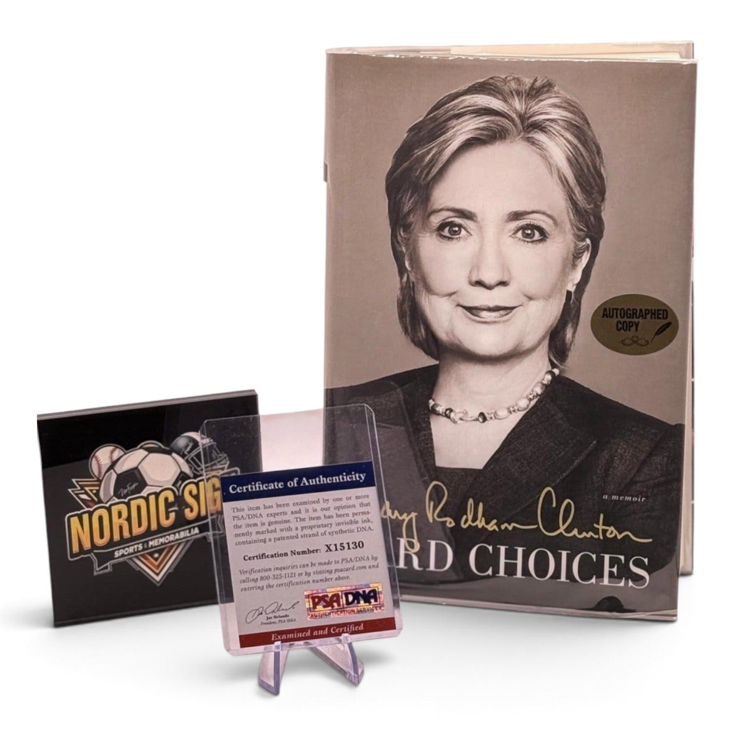 Signerad bok av Hillary Rodham Clinton – Hard Choices