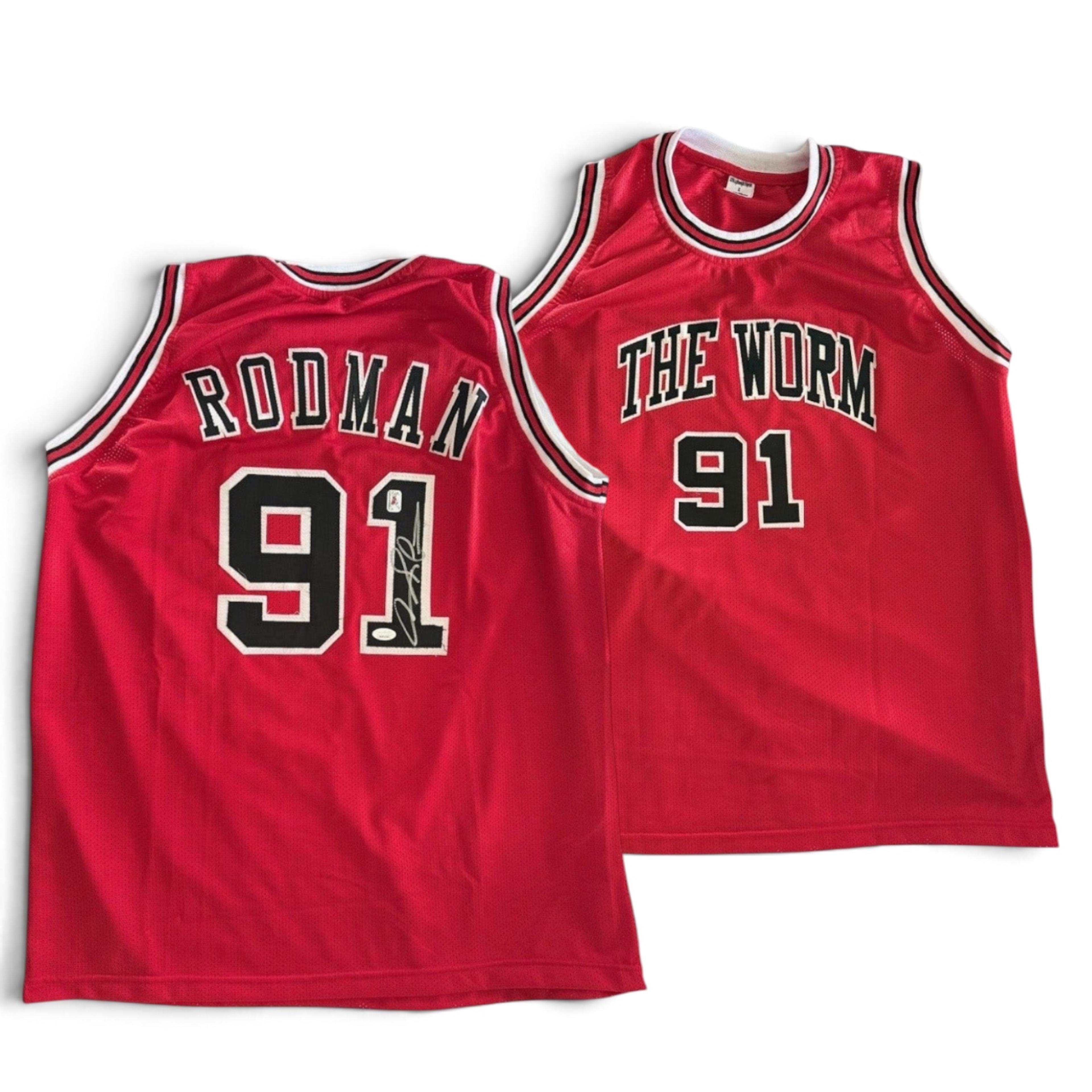 Dennis Rodman signerad tröja – The Worm 91