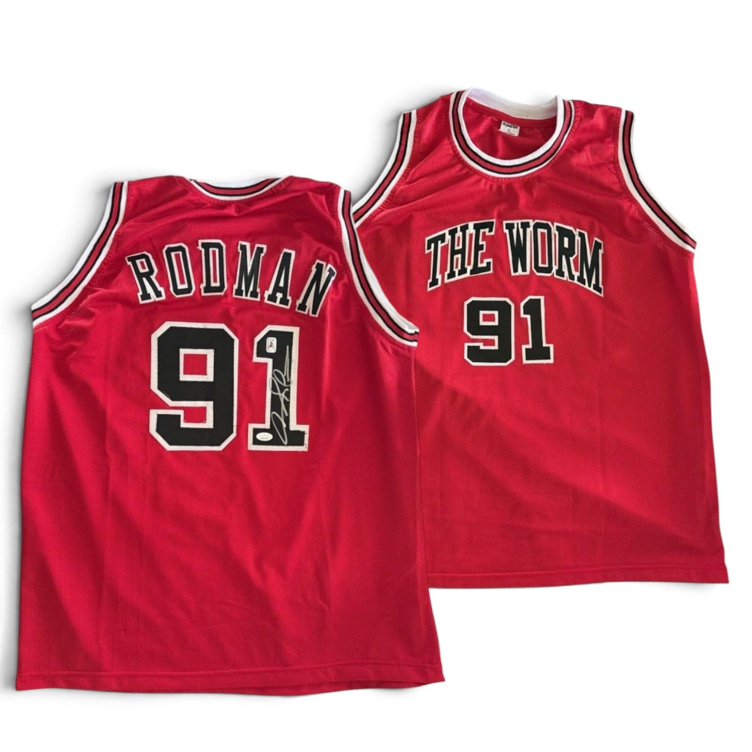 Dennis Rodman signerad tröja – The Worm 91