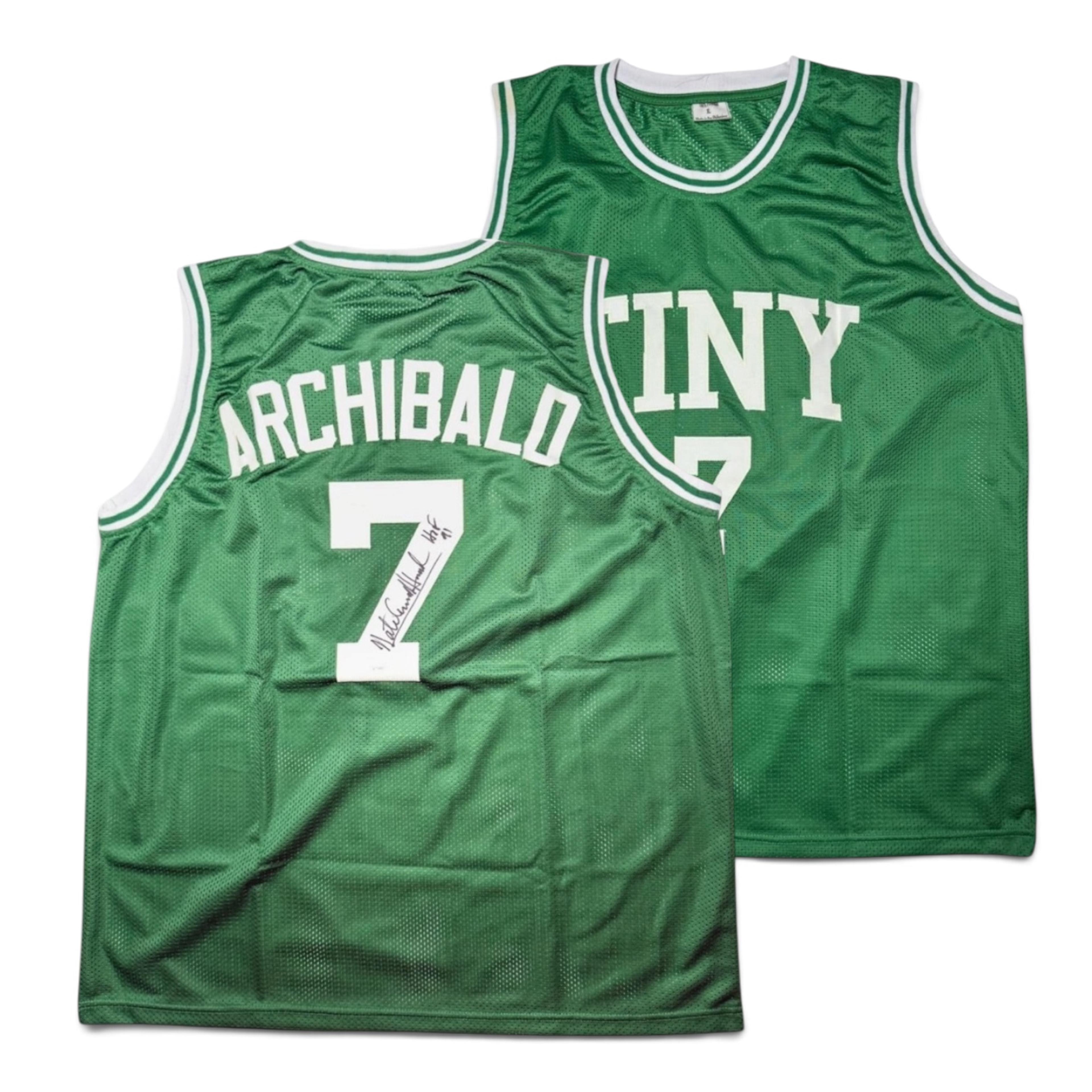 Signerad Nate Archibald Boston Celtics tröja XL
