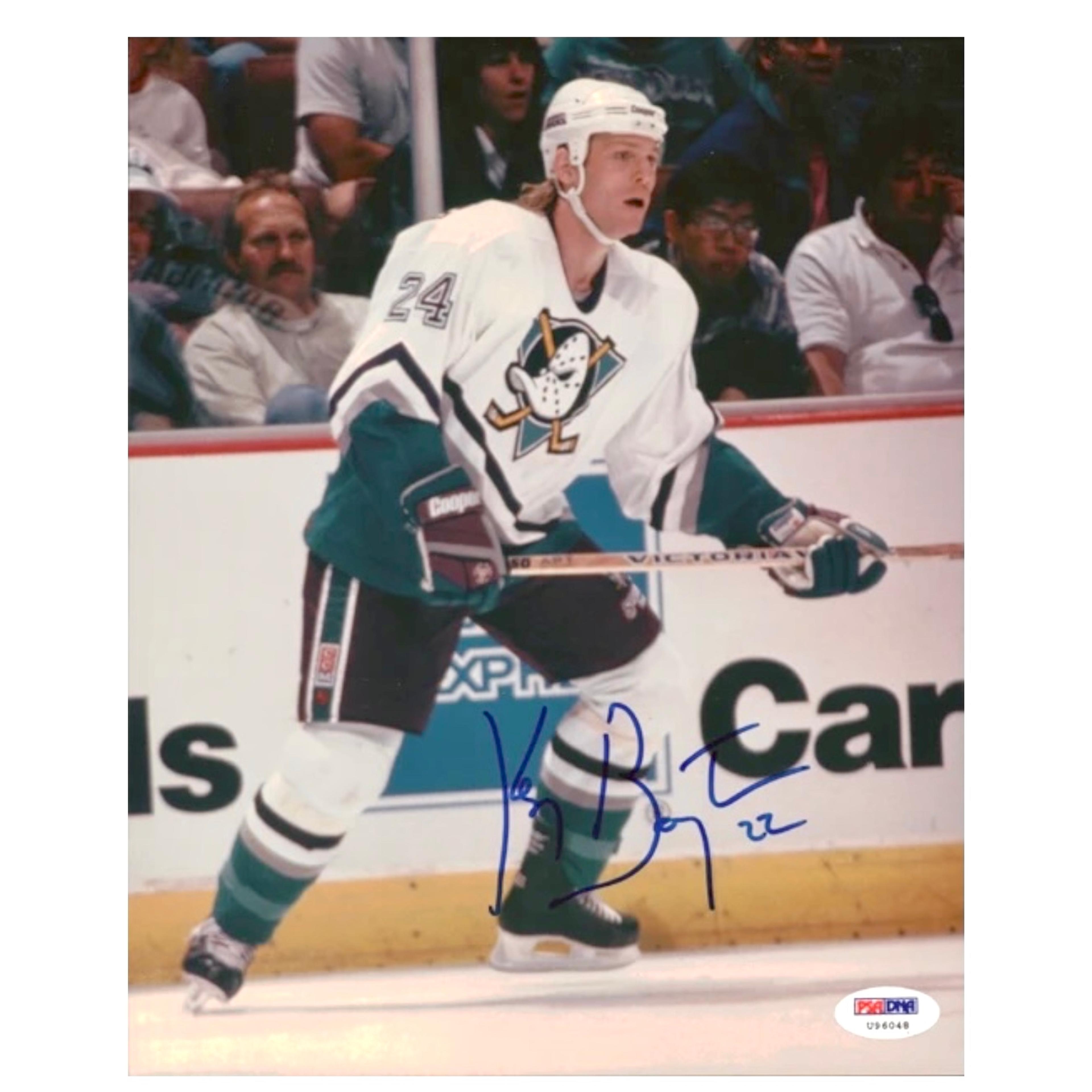 Ken Baumgartner – Signerat hockeyfotografi Anaheim Ducks 20 × 25 cm | PSA/DNA