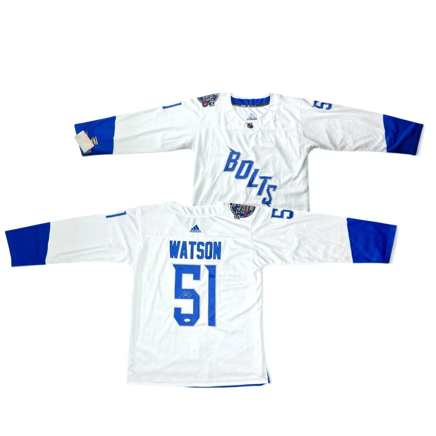 Austin Watson signerad Tampa Bay Lightning tröja XL
